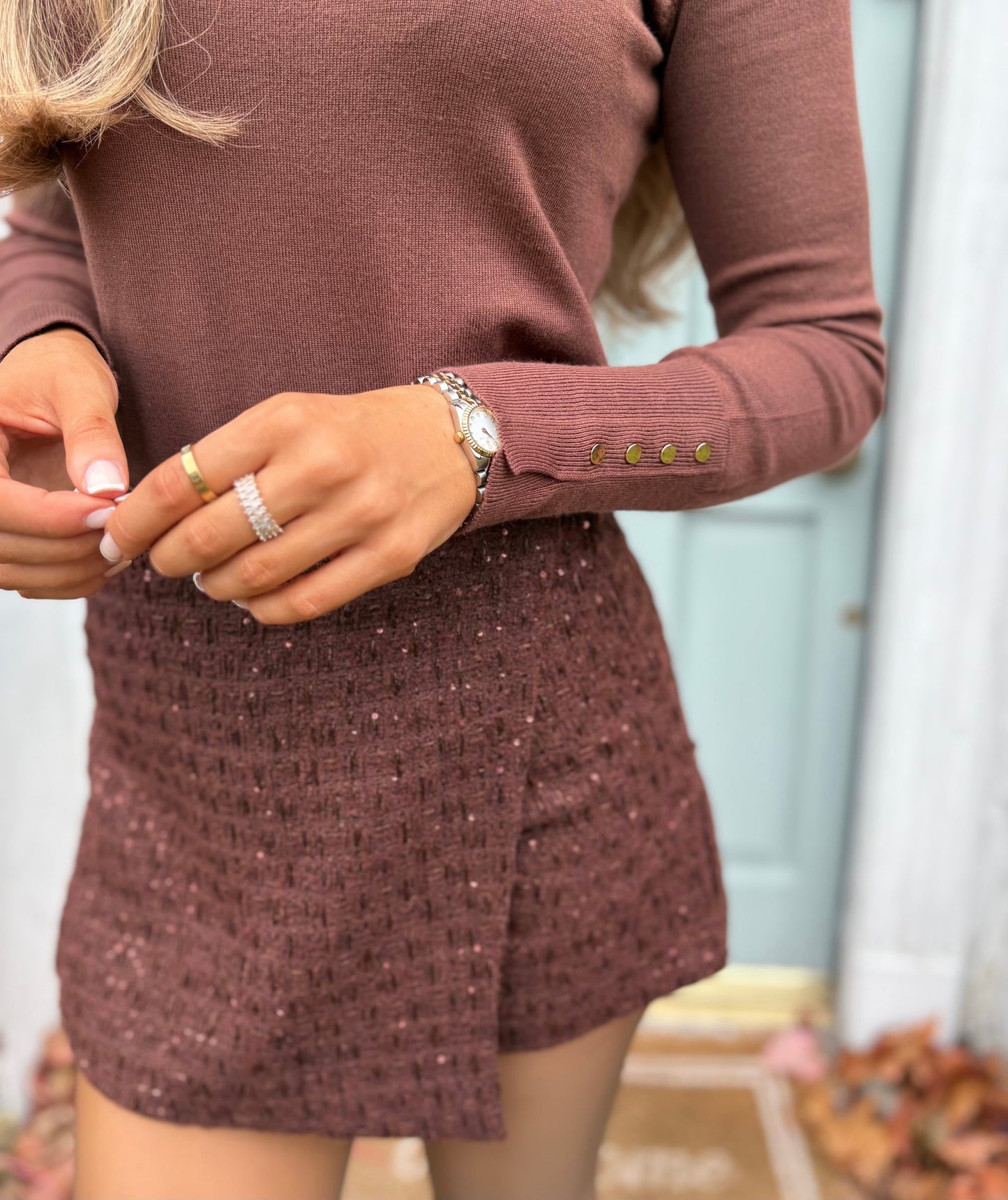 Aurora Skort Brown