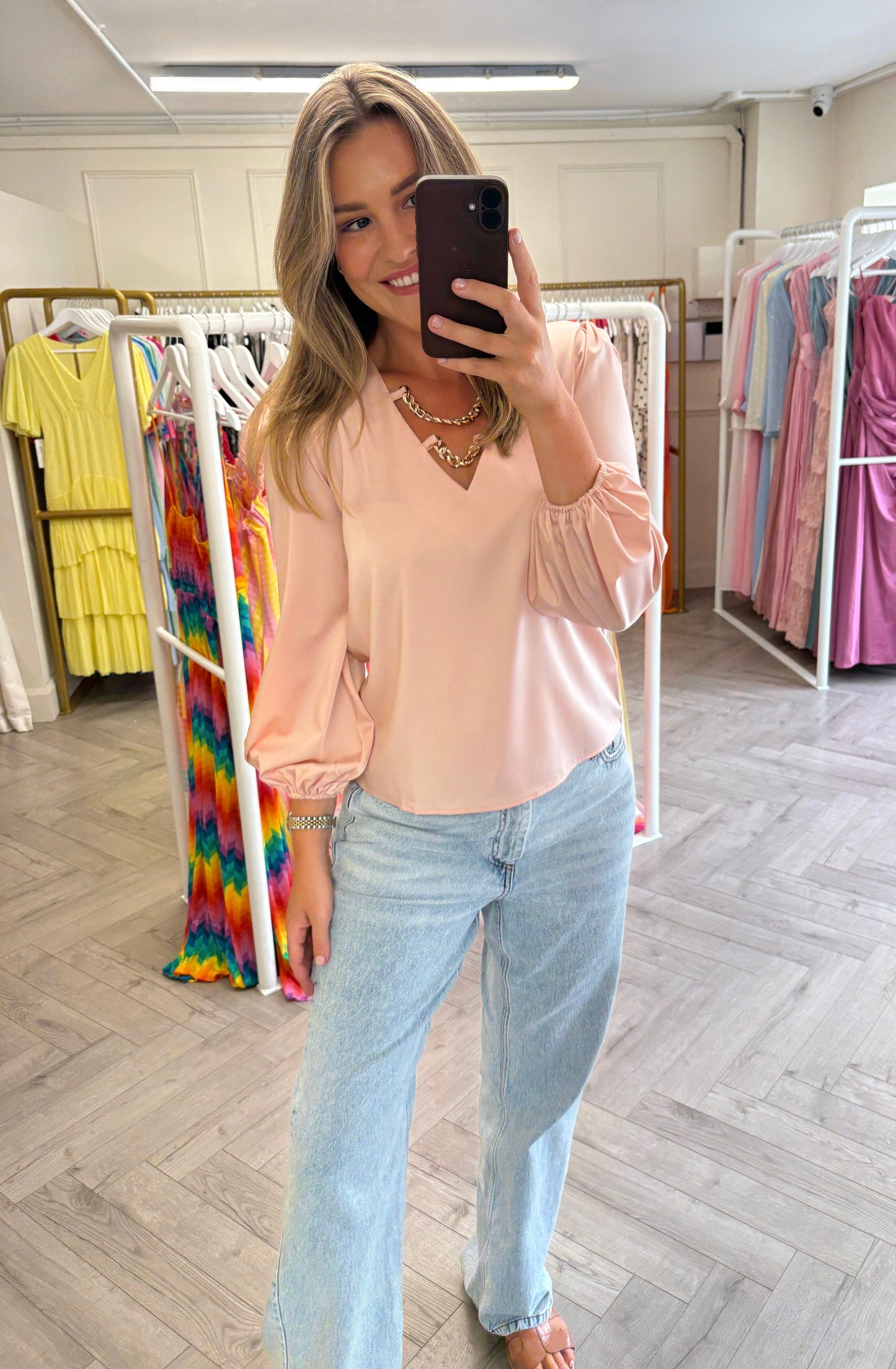 Vena Blouse Blush Pink
