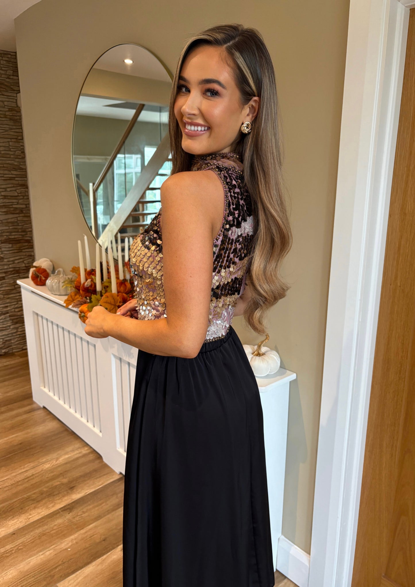 Willow Skirt Silk Black