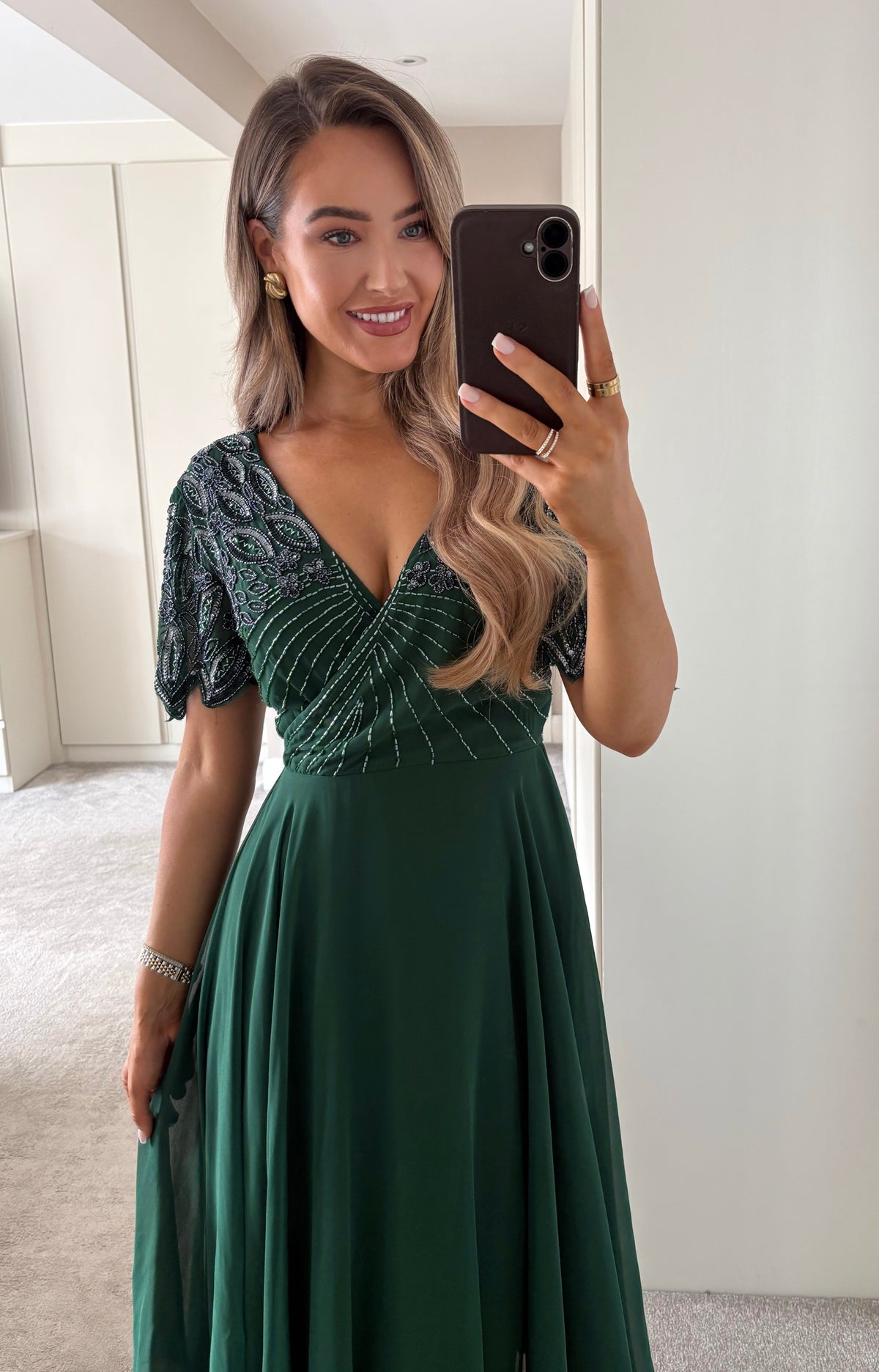 Talulah Embellished Dress Green