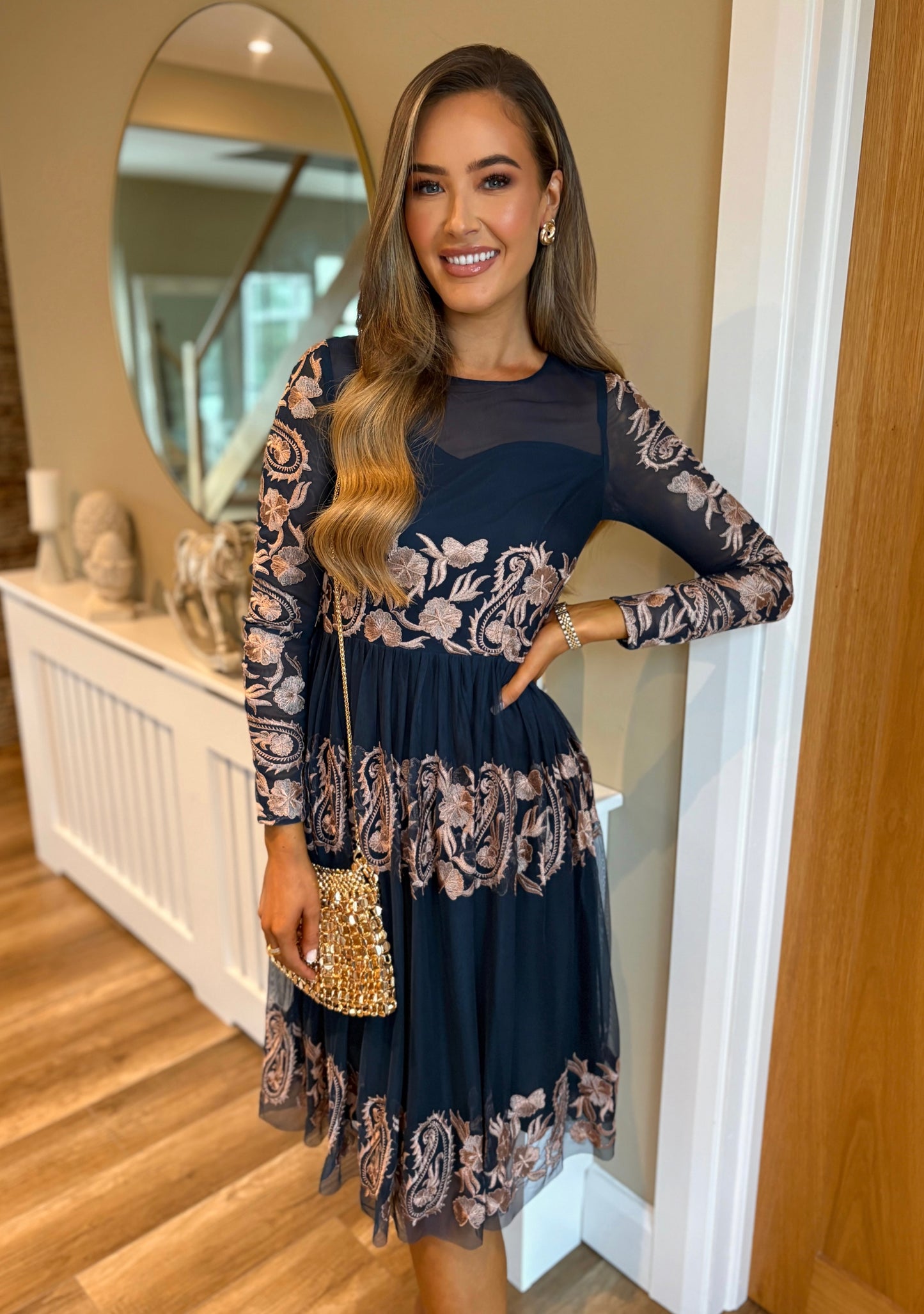 Daphne Dress Navy