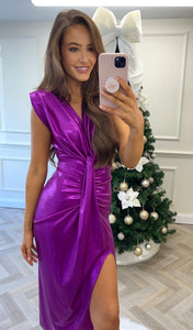 Paige Shimmer Dress Purple