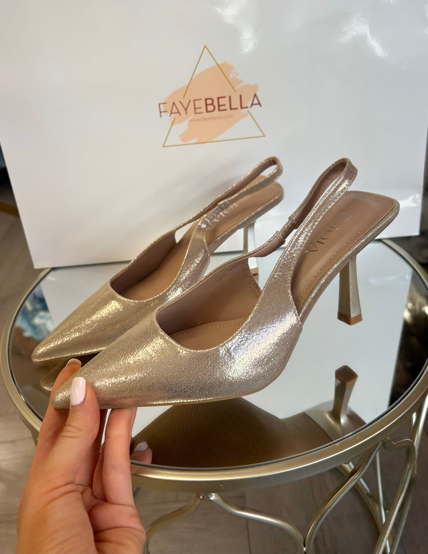 Callie Heel Gold
