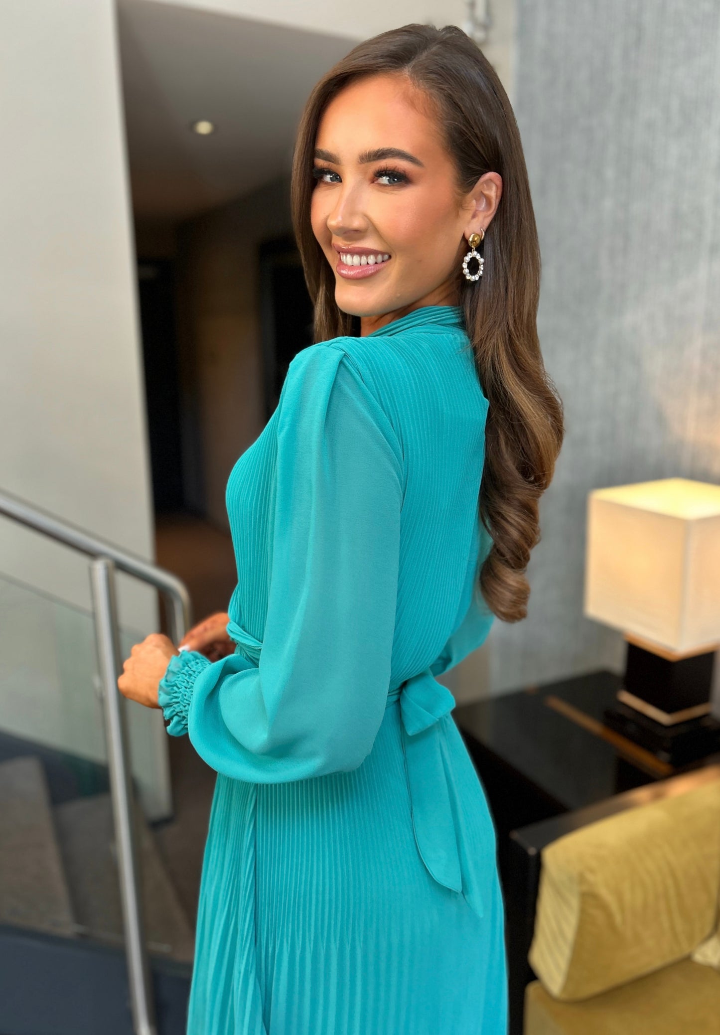 Xiana Dress Turquoise