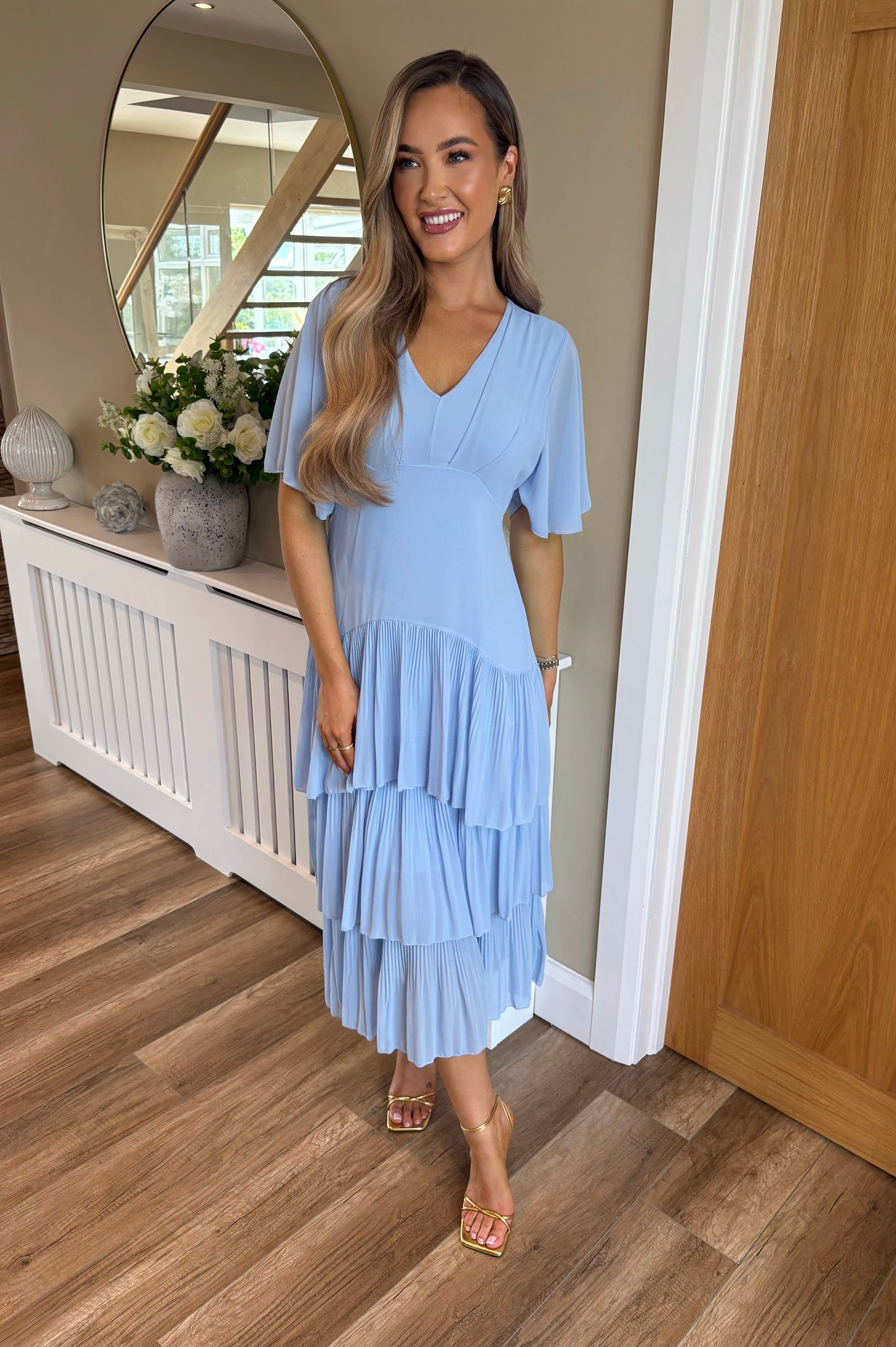 Mollie Dress Blush Blue