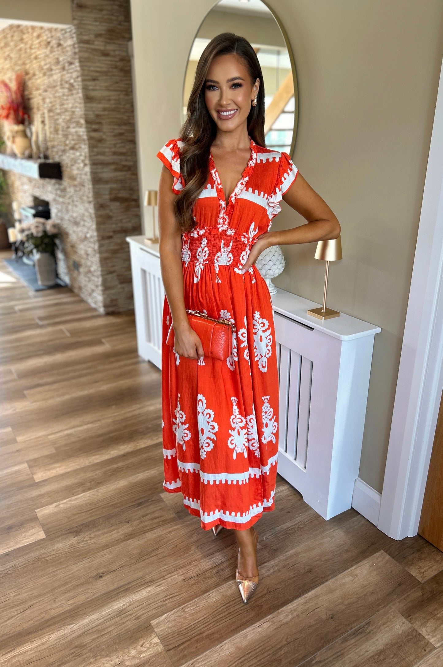 Vela Dress Orange