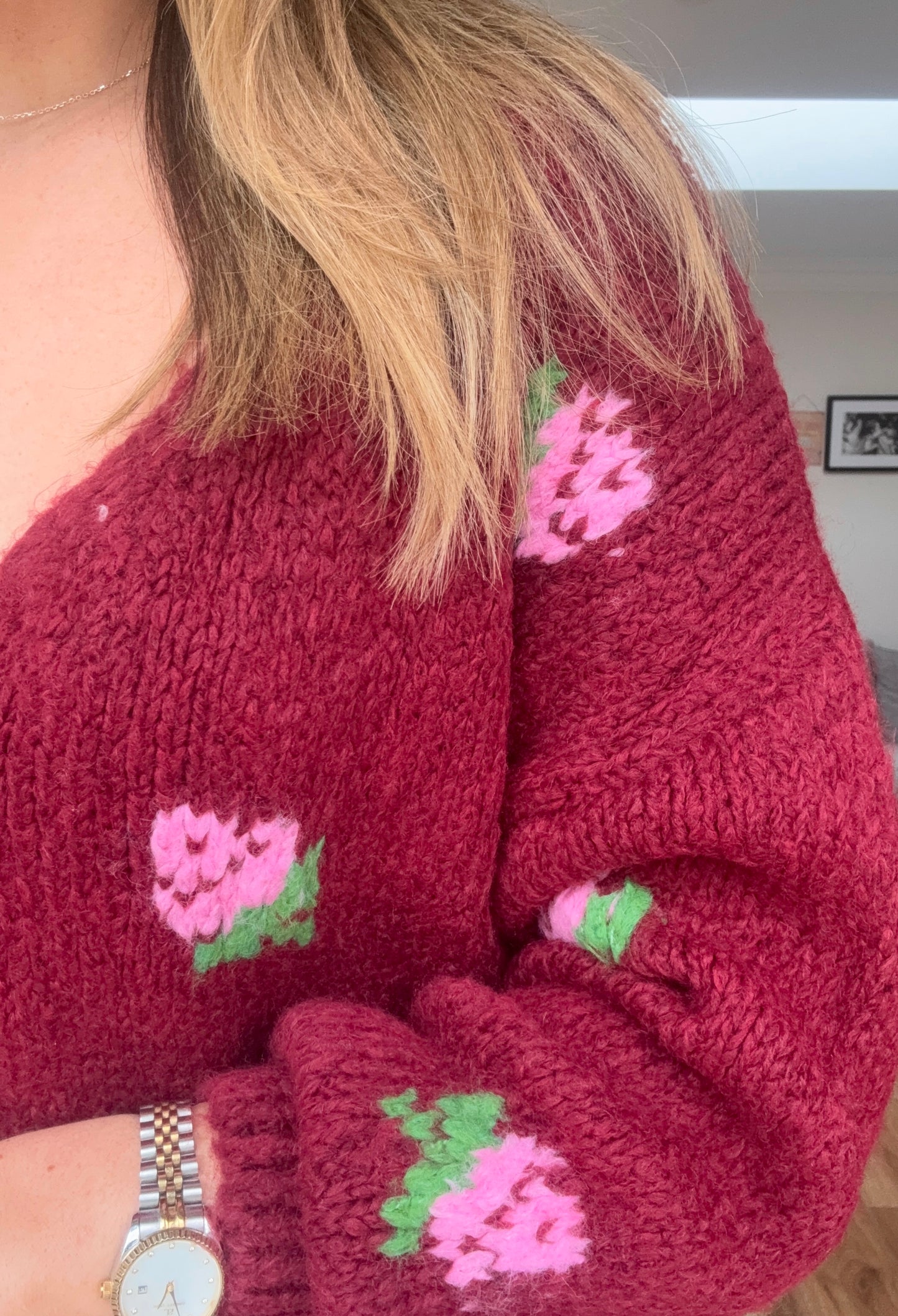 Primrose Cardi Burgundy