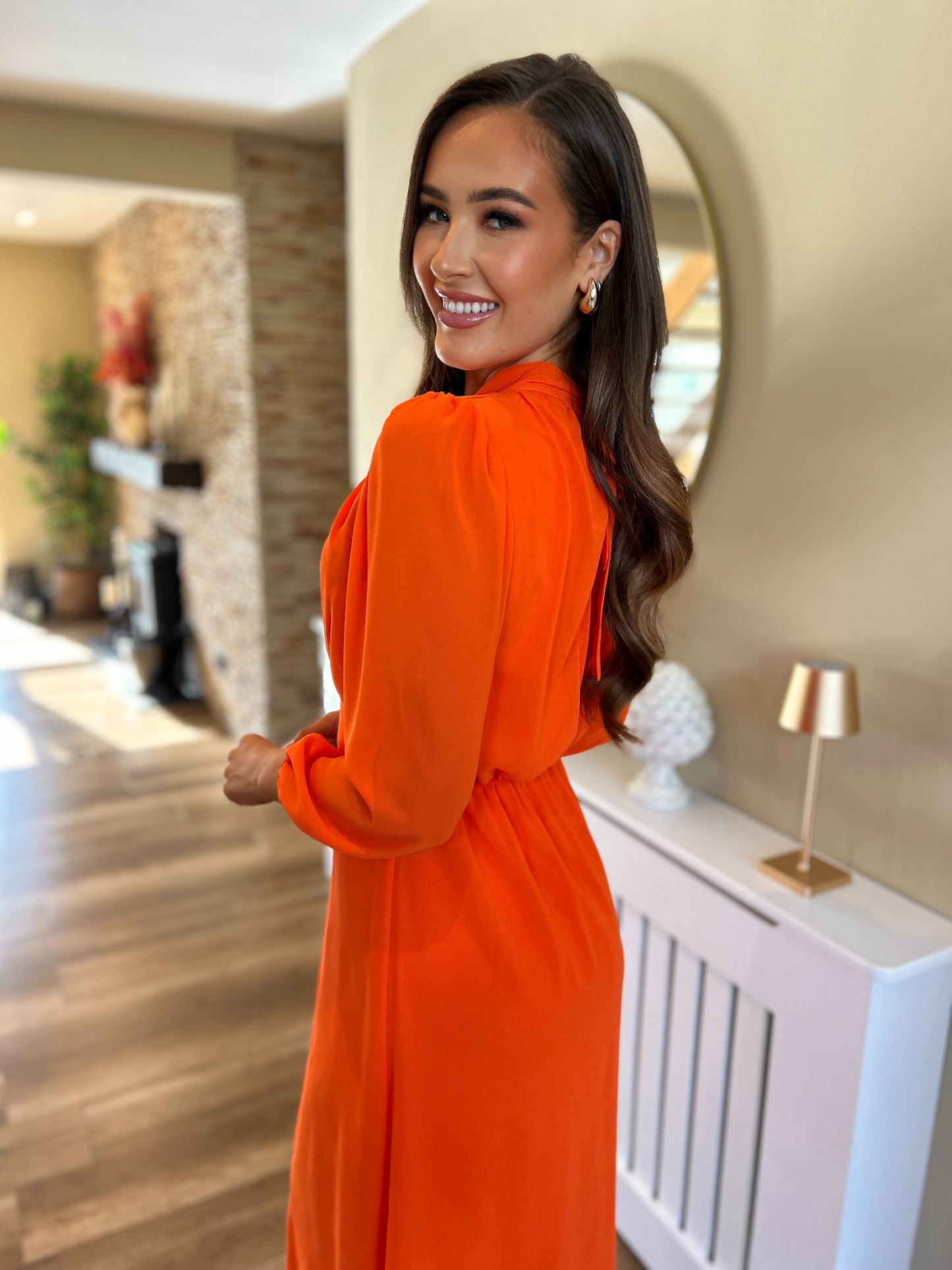 Delilah Dress Orange
