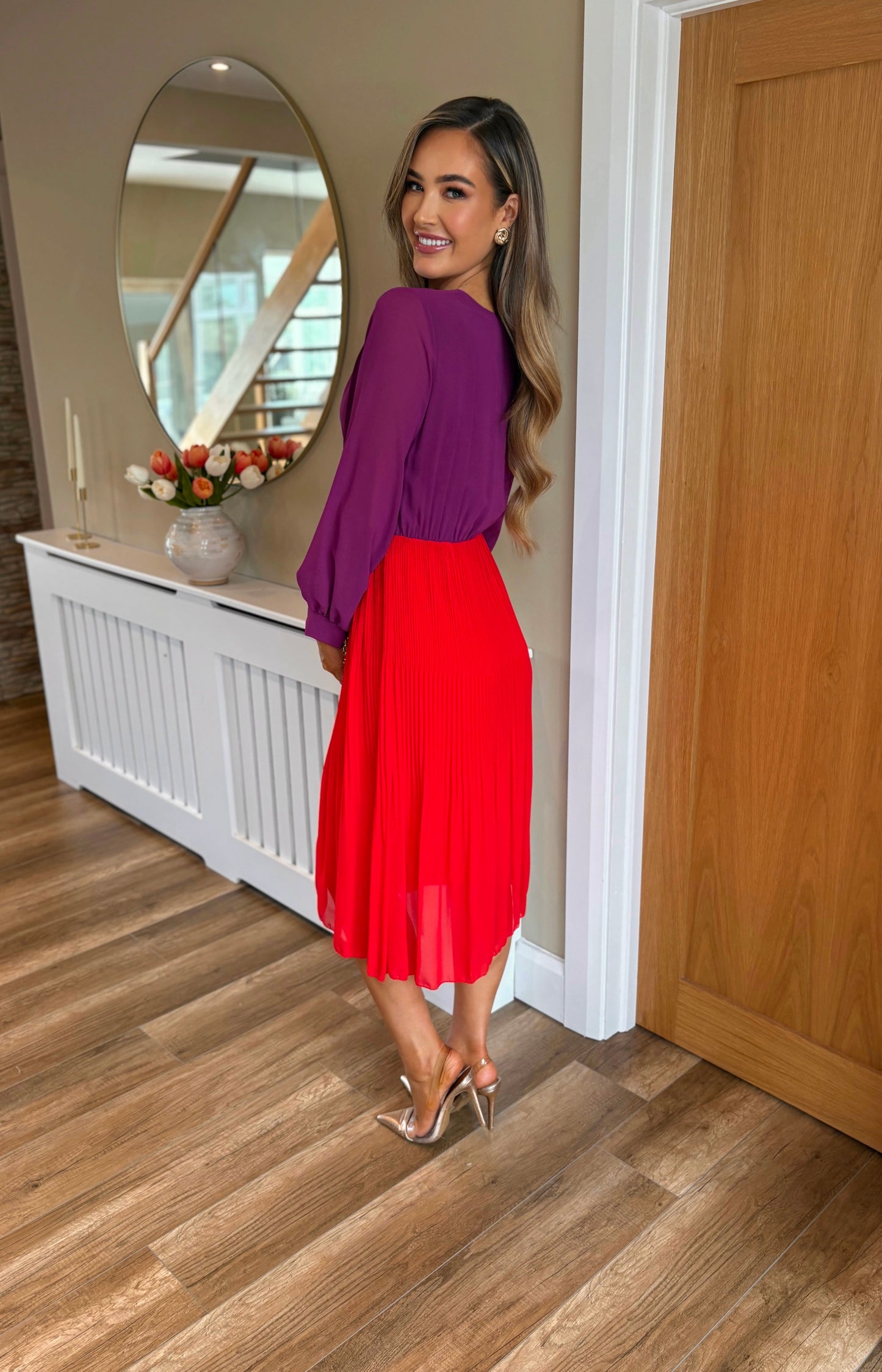Rowan Dress Purple & Red