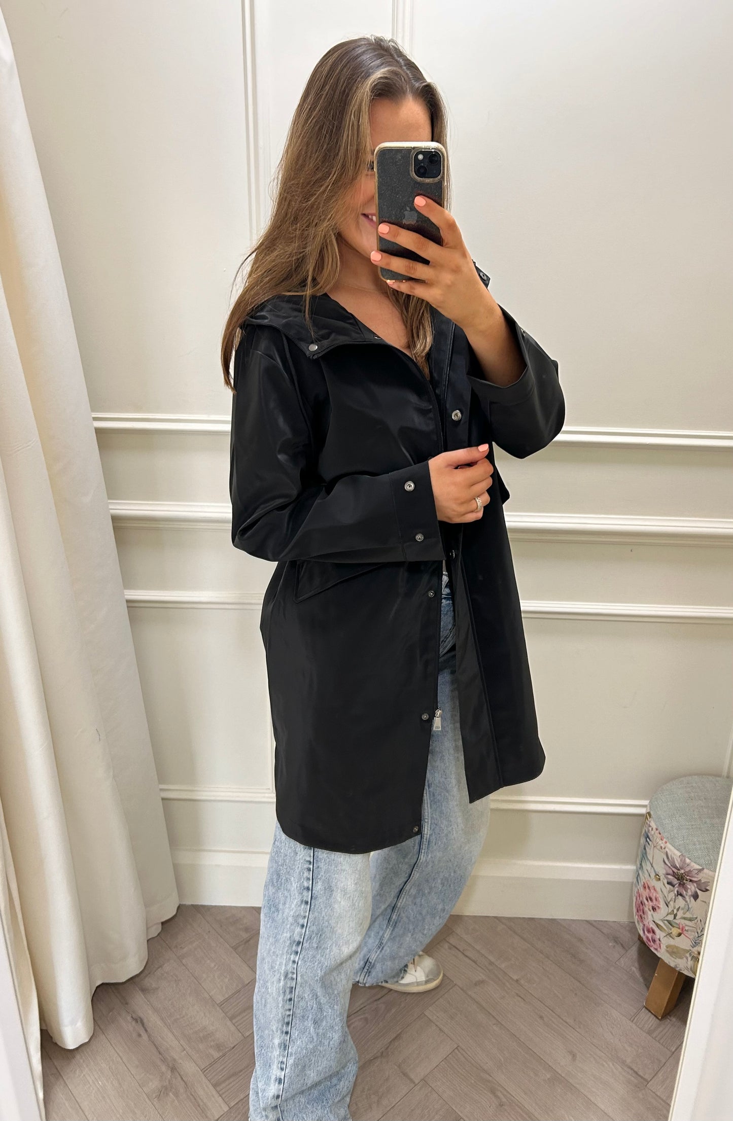 *PRE-ORDER*Callie Raincoat Black