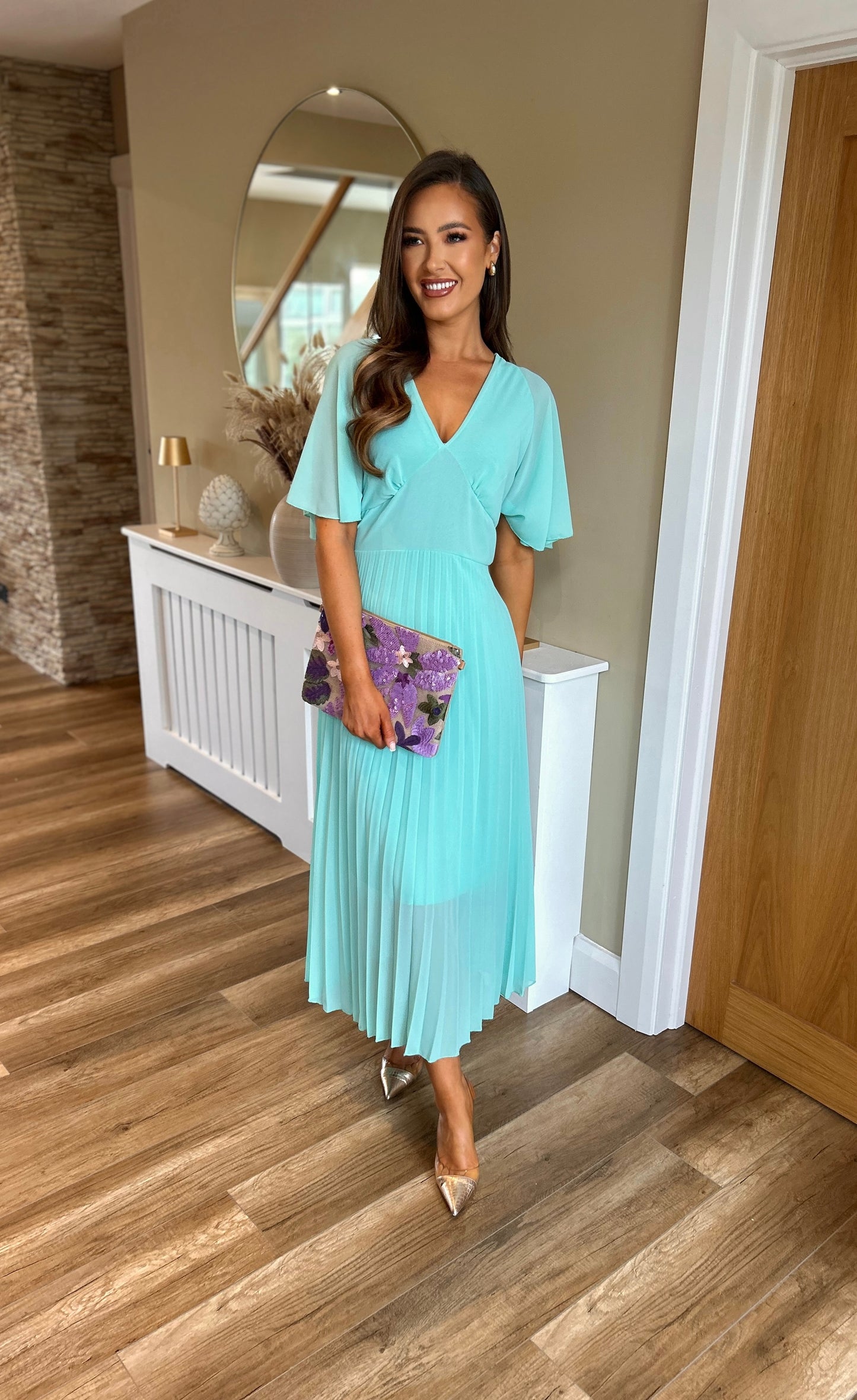 April Dress Aqua
