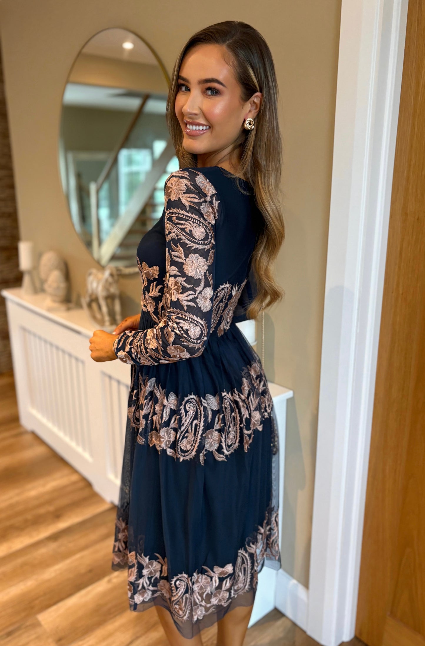 Daphne Dress Navy