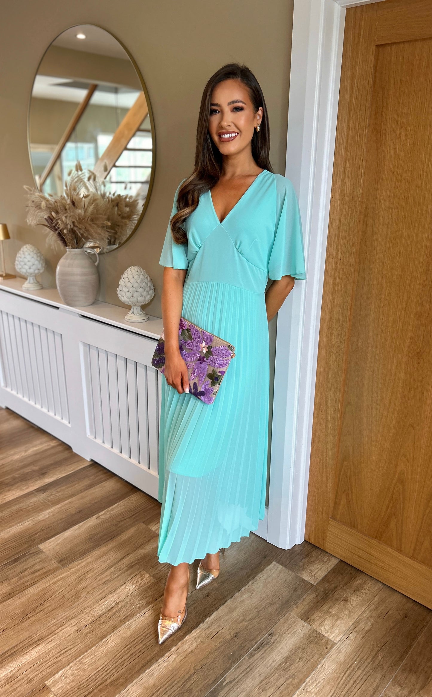 April Dress Aqua