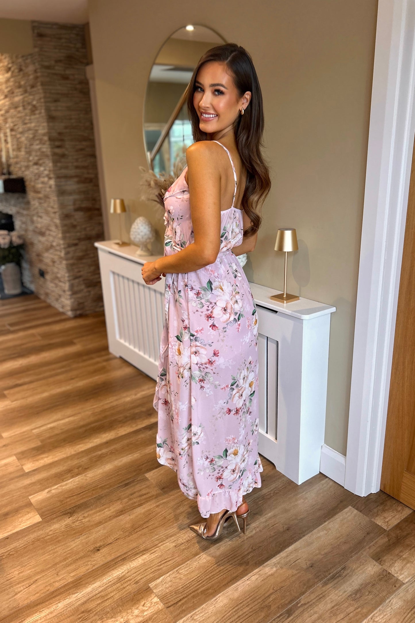 Priya Floral Dress Pink