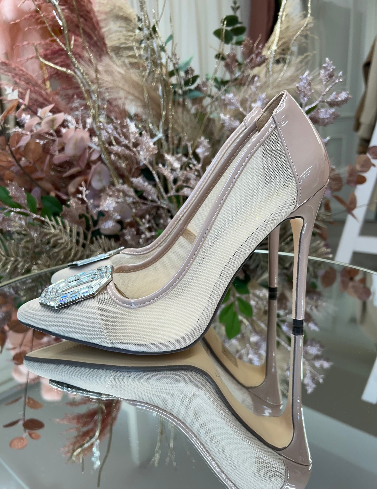 Alexa Jewel Heel Nude