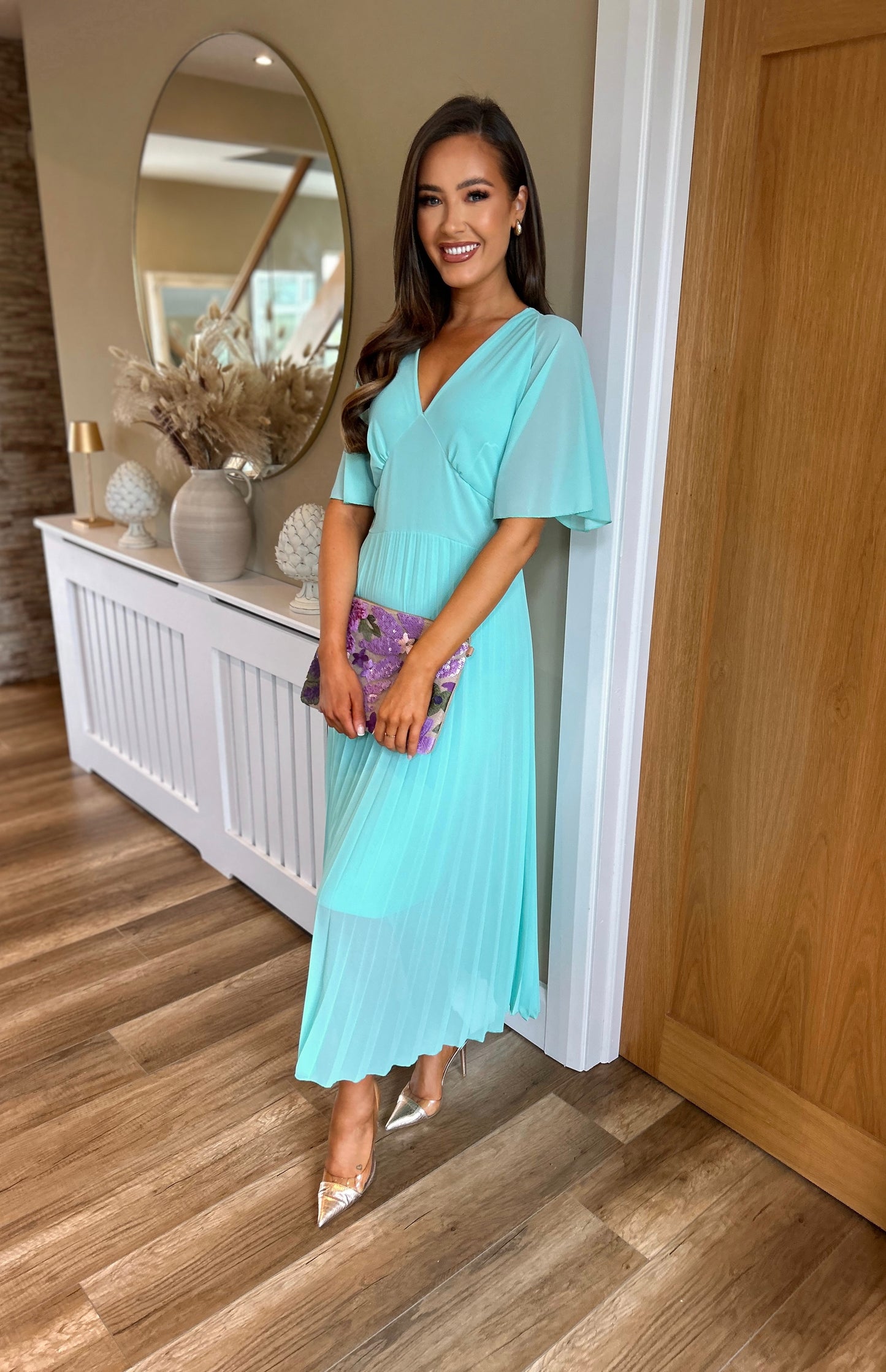 April Dress Aqua