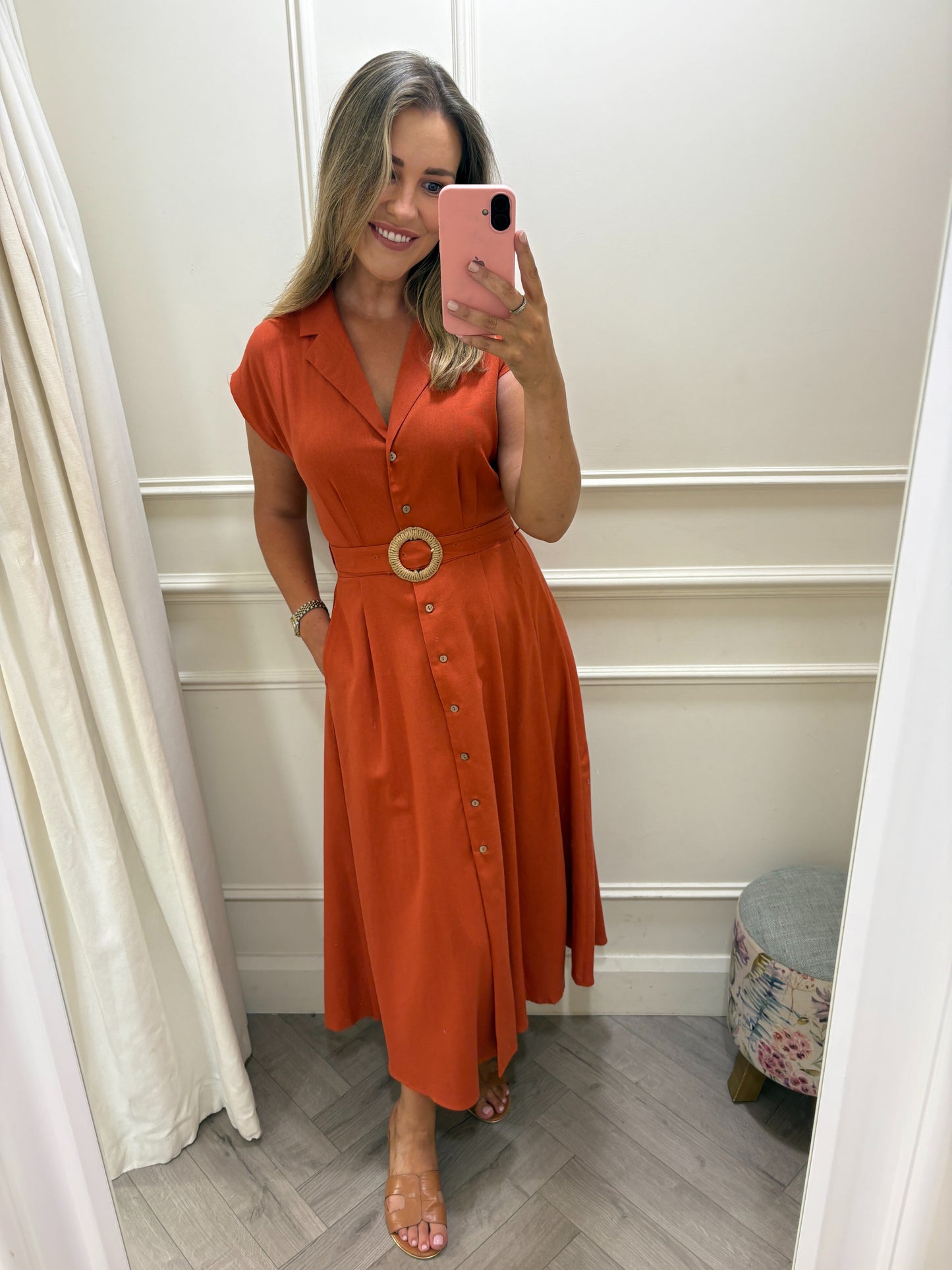 Terina Dress Orange