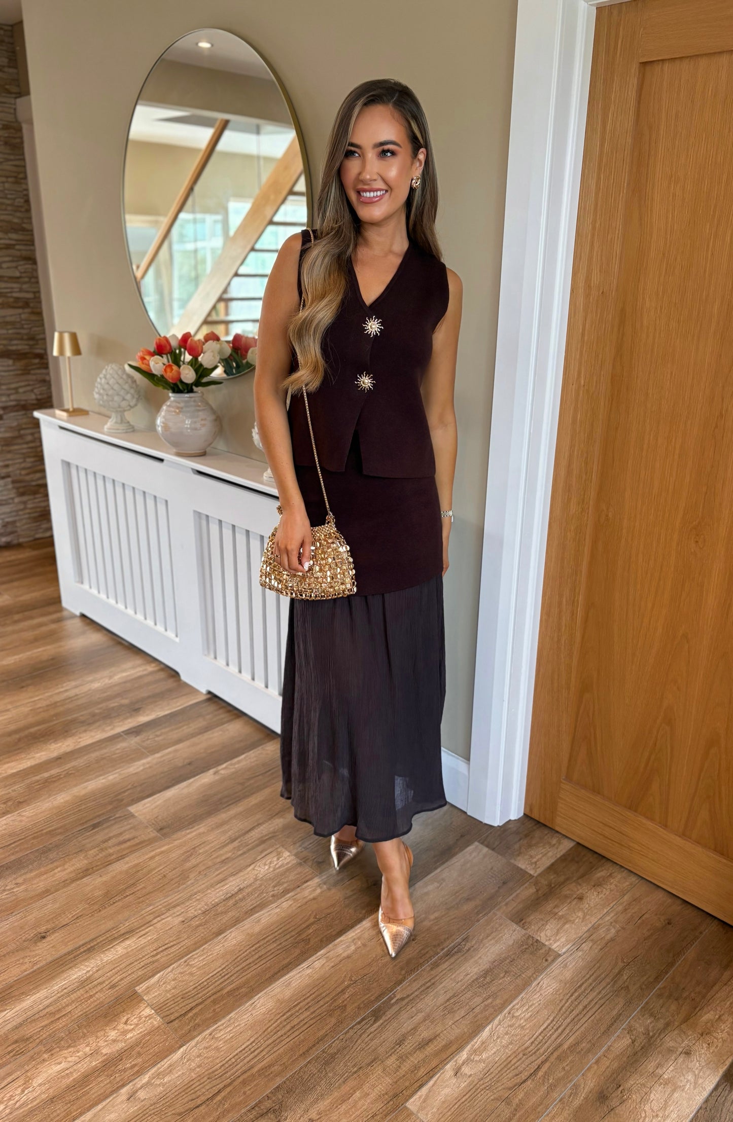 Adrina Two Piece Brown