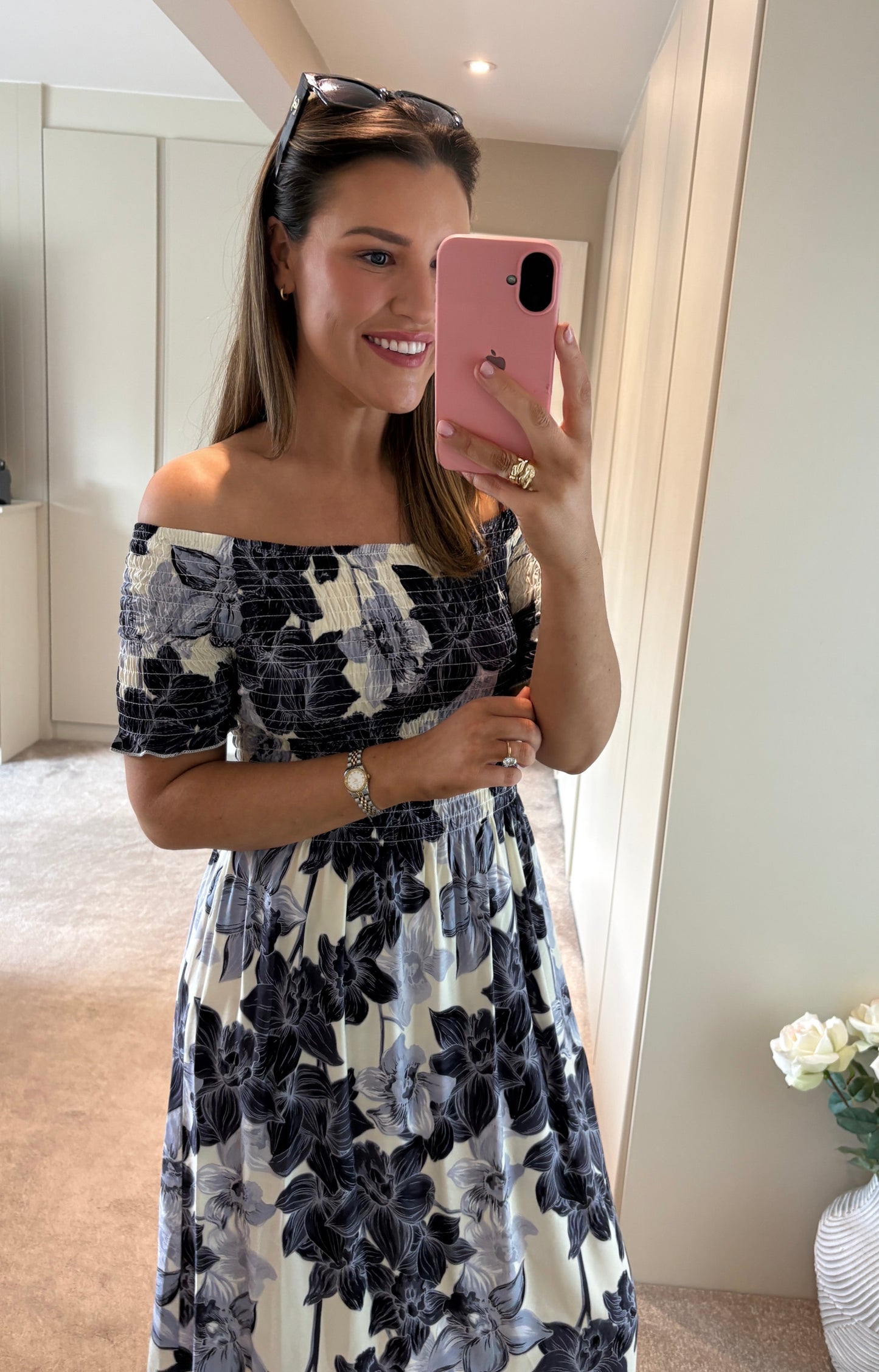 Loretta Dress Navy