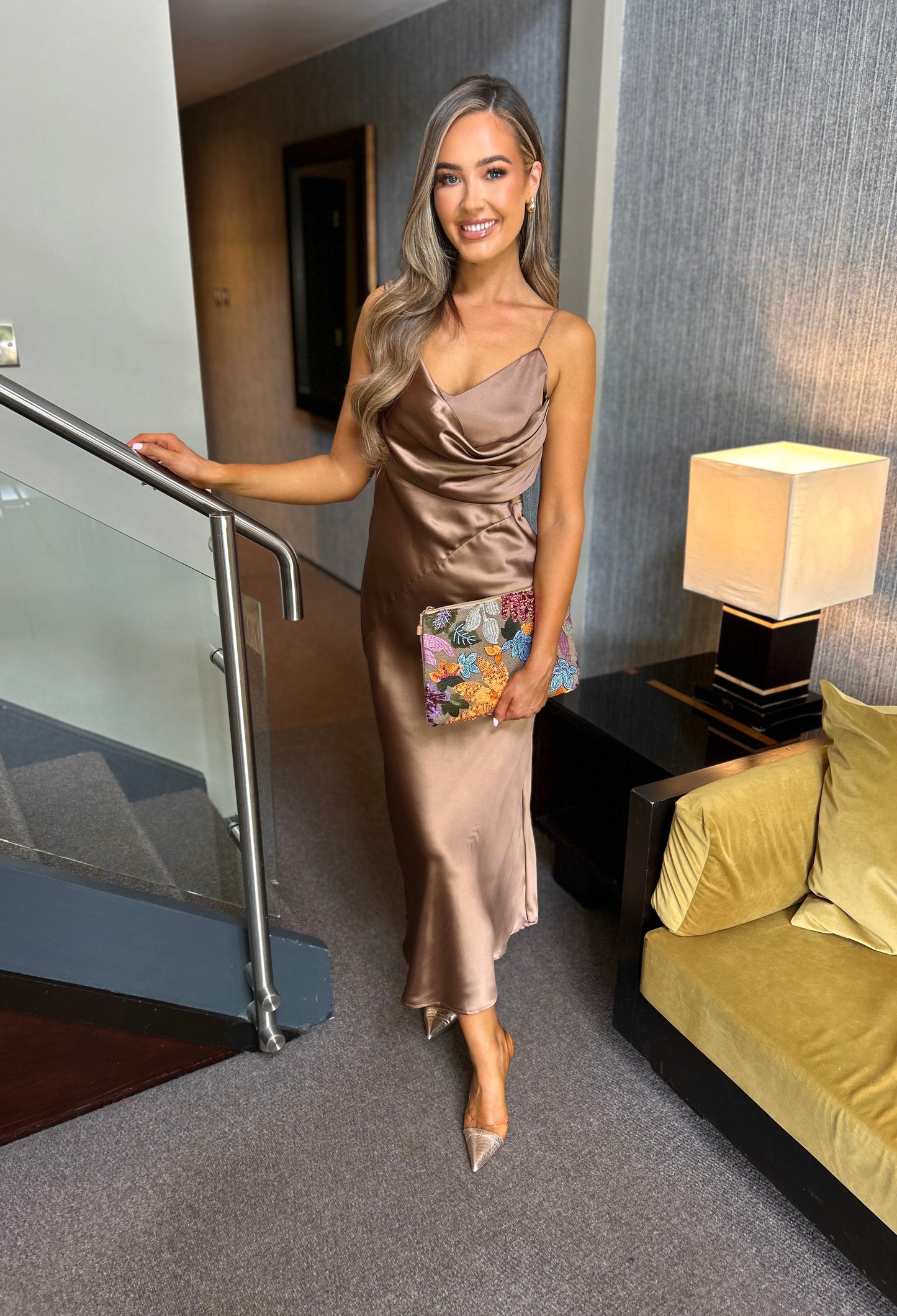 Alessandra Dress Brown