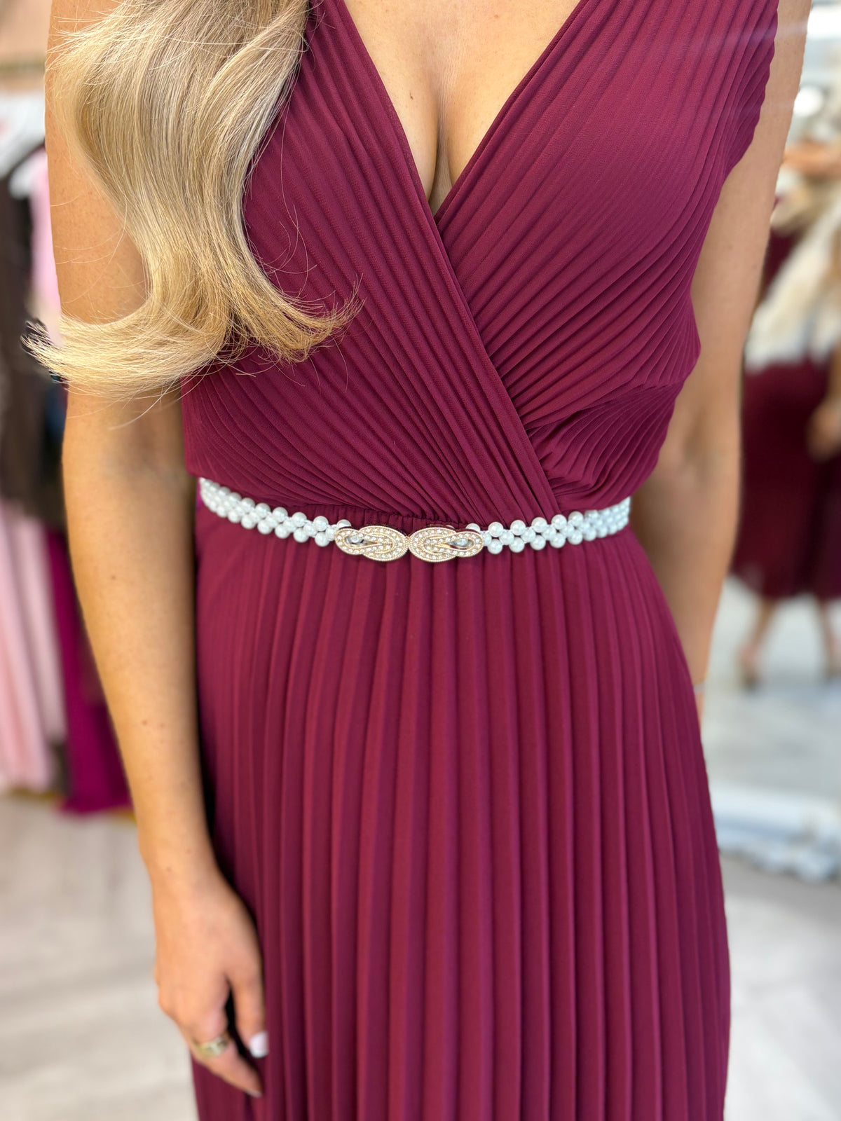Pearl Embellished Belt