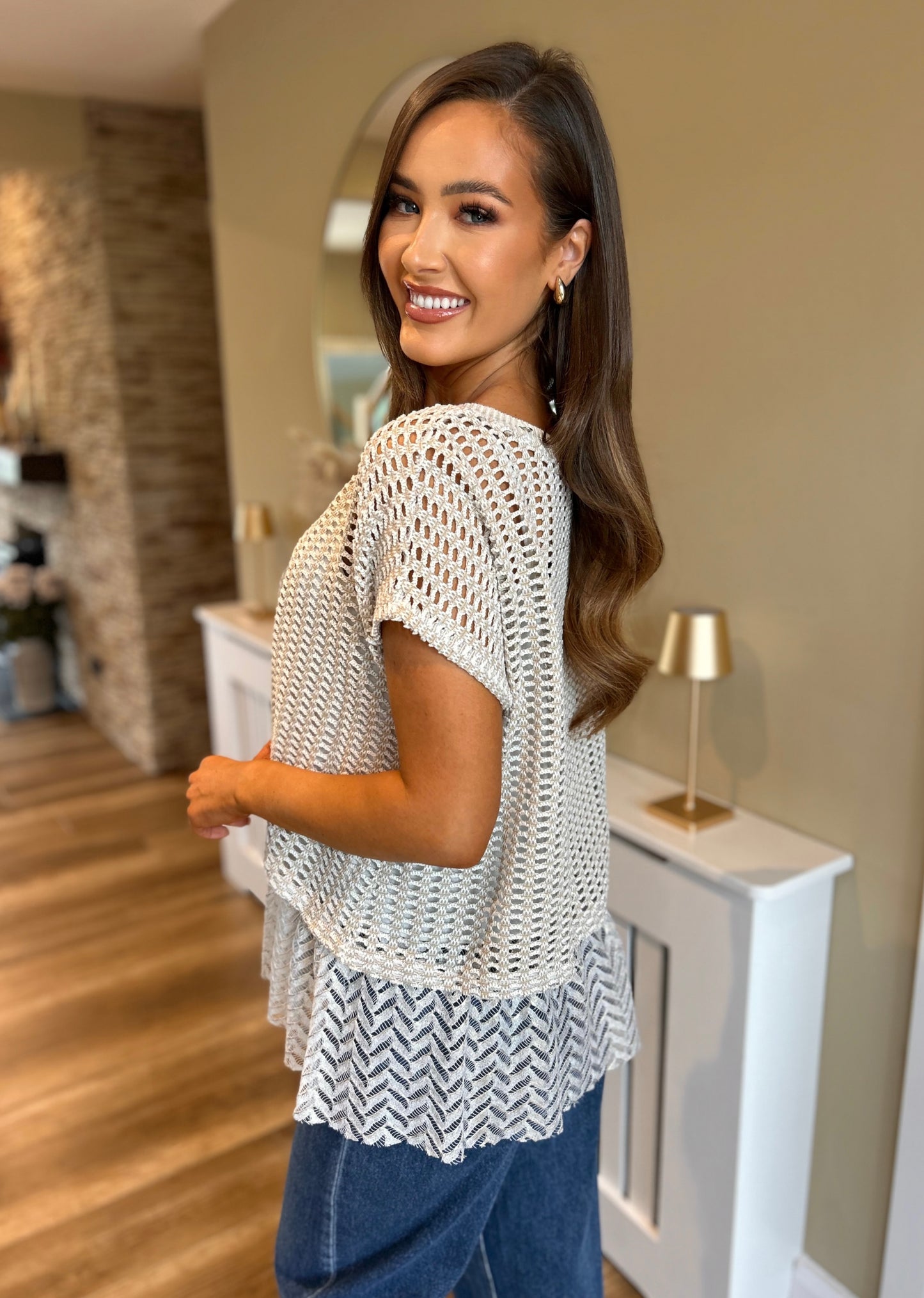 Leonie Top Beige