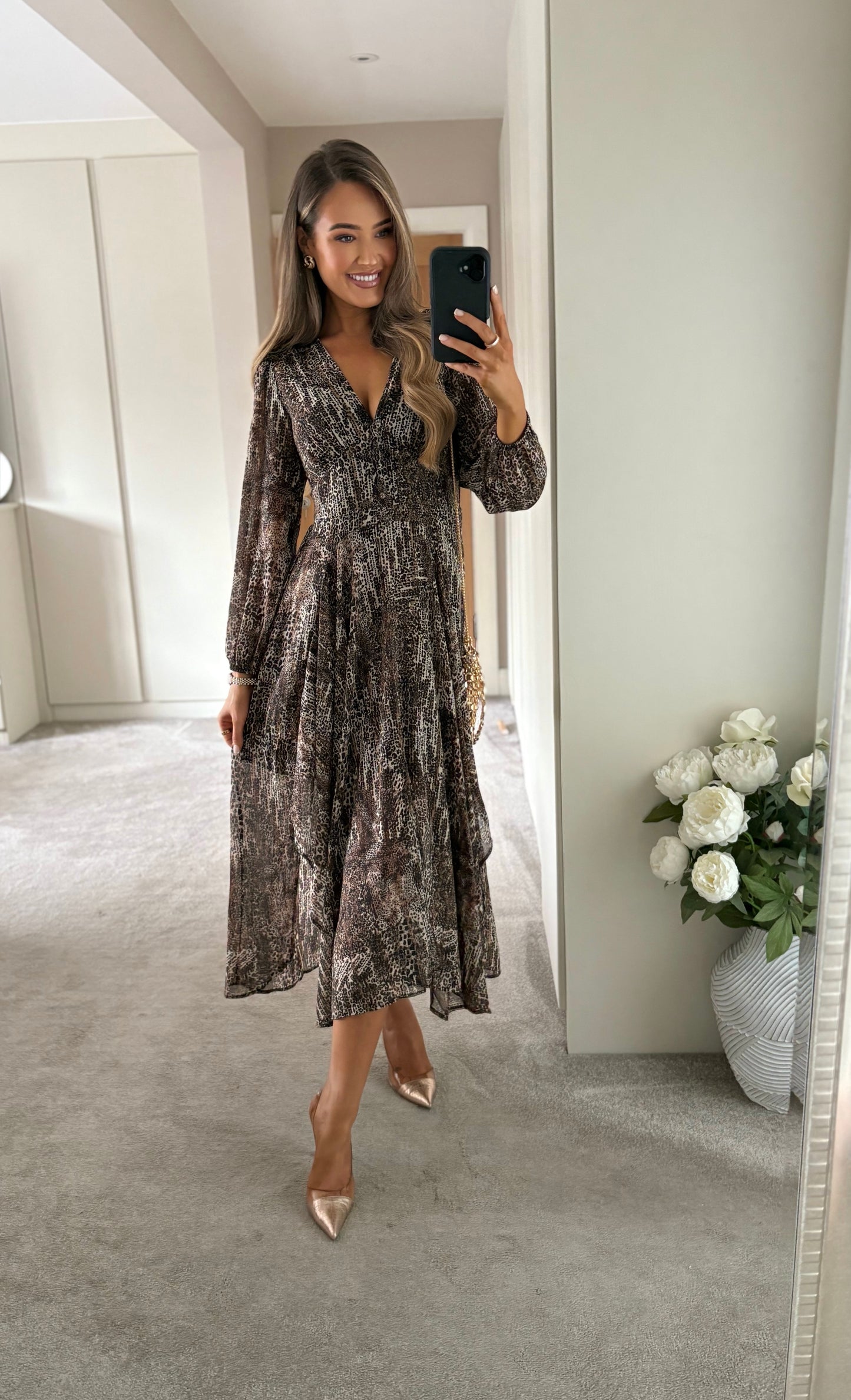 Oriana Print Dress
