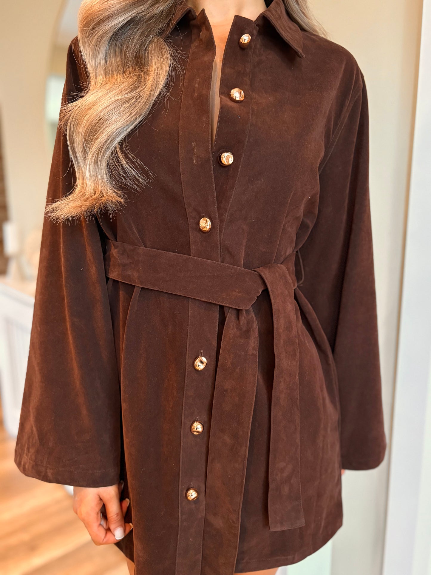 Khloe Dress Brown