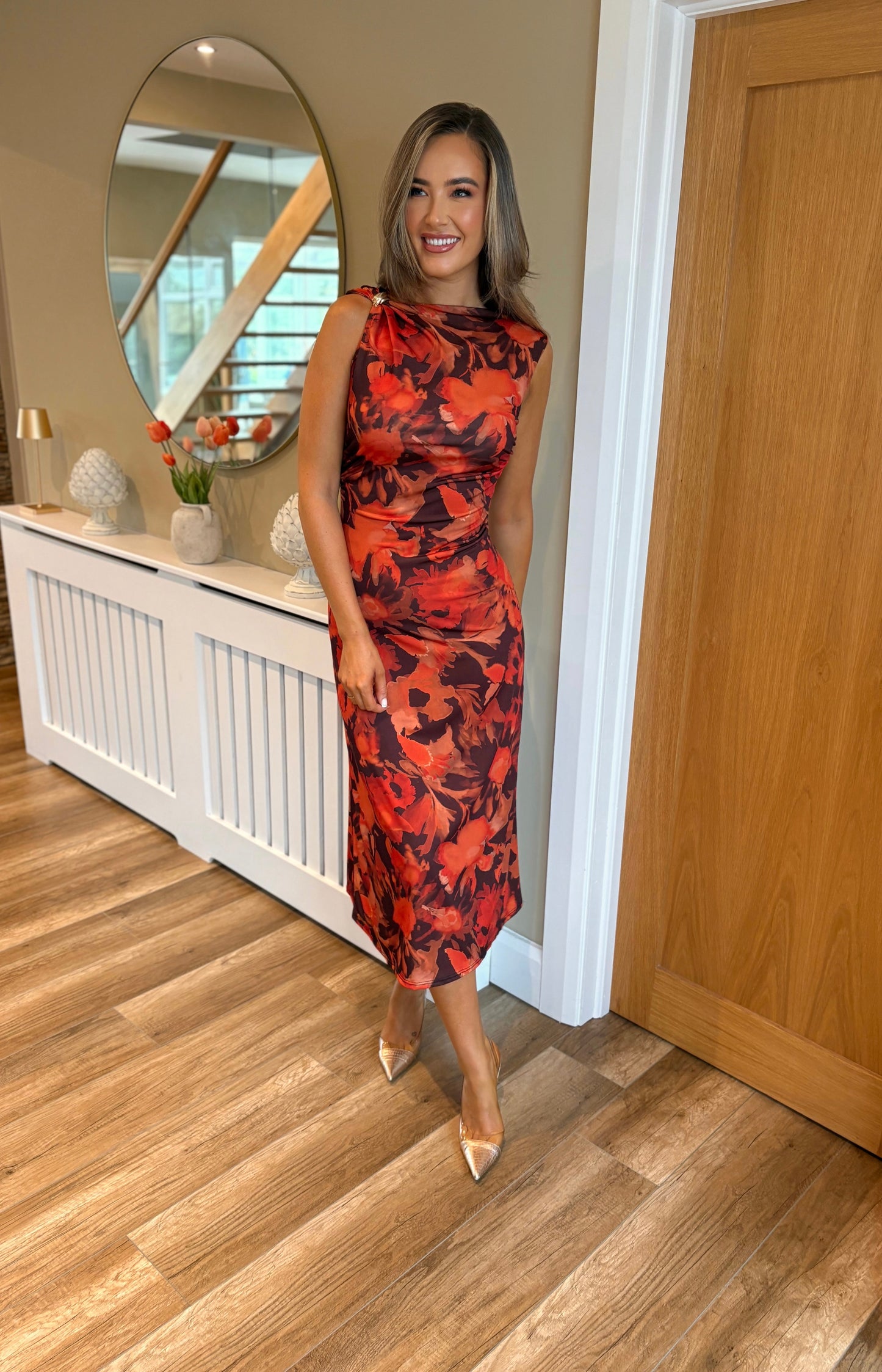 Gabrielle Dress Orange