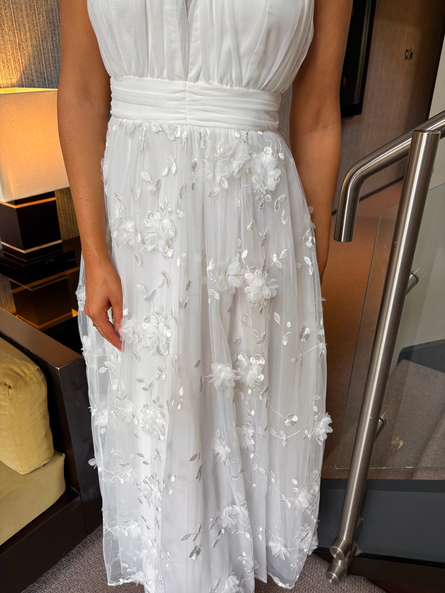 Carmen Dress White