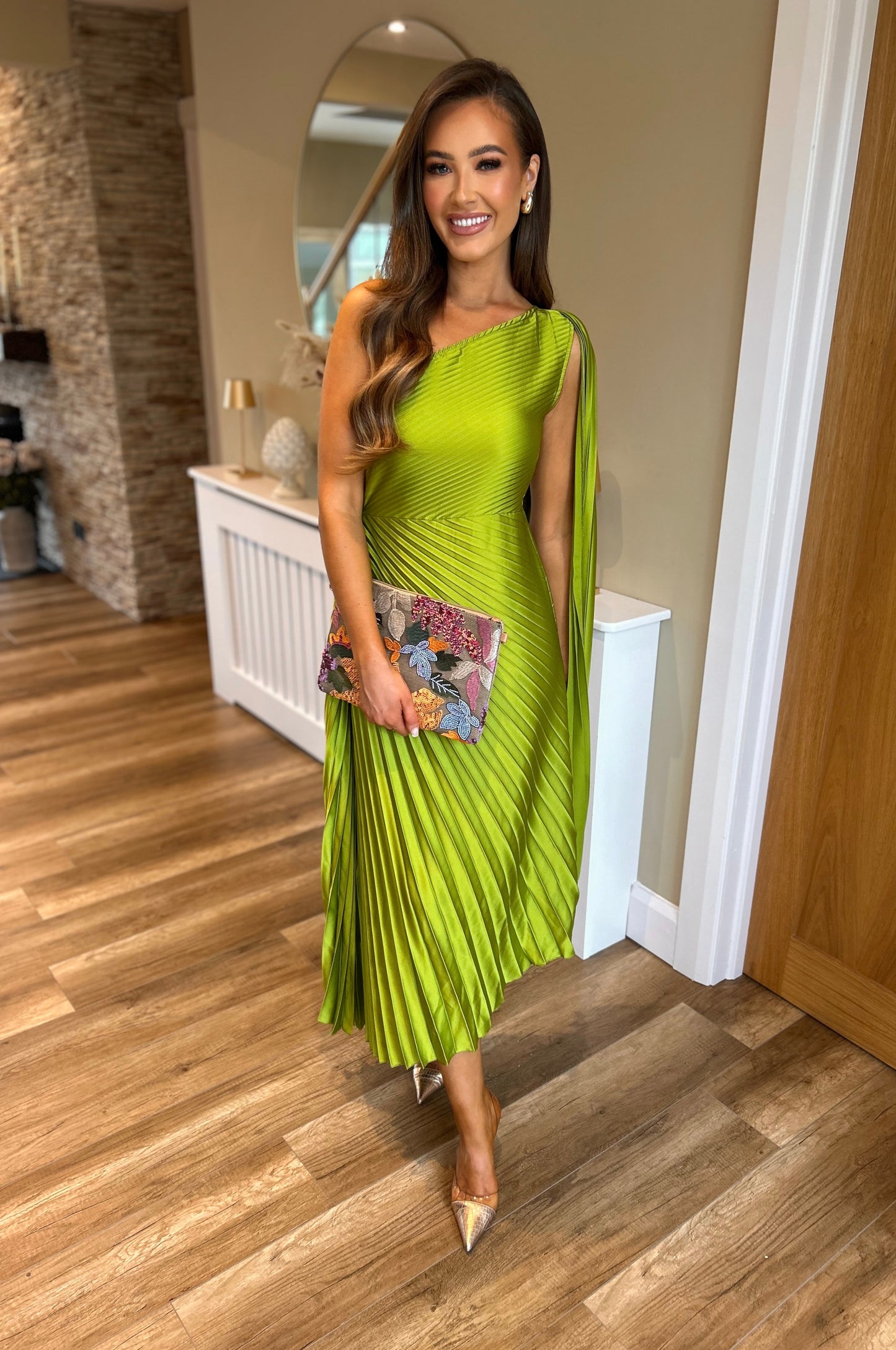Farrah Dress Lime Green