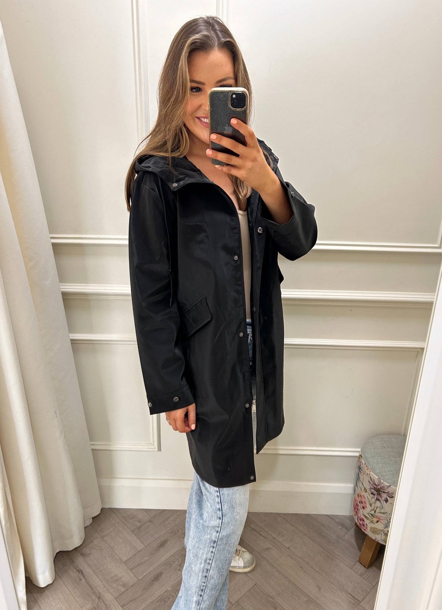 *PRE-ORDER*Callie Raincoat Black