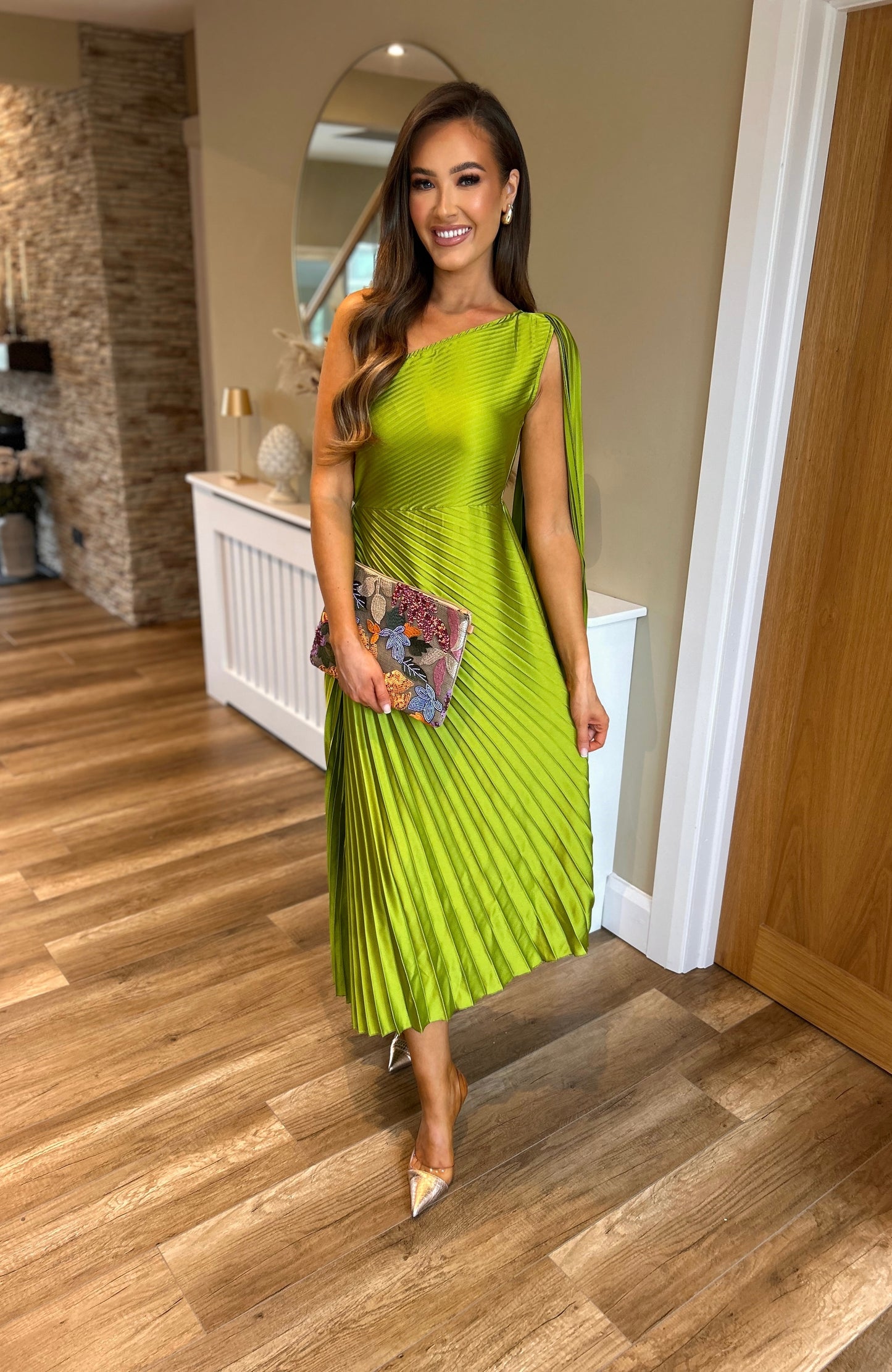 Farrah Dress Lime Green