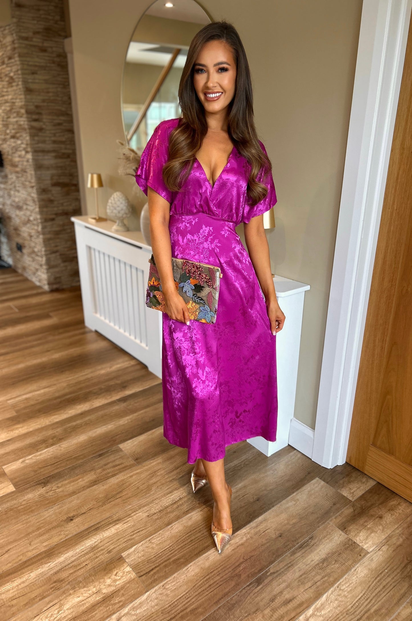 Arabella Dress Magenta