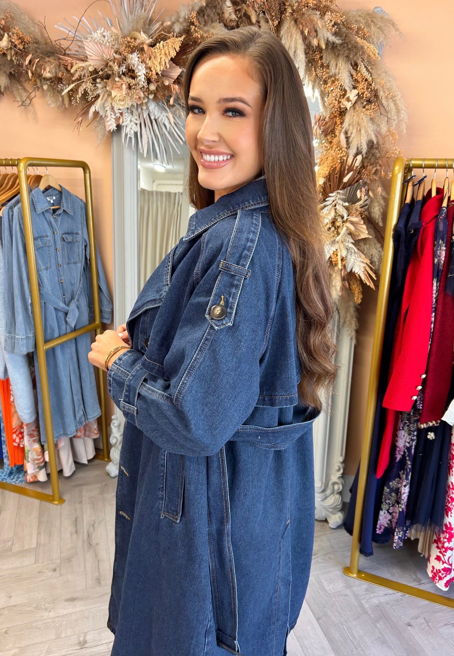 Mila Denim Trench