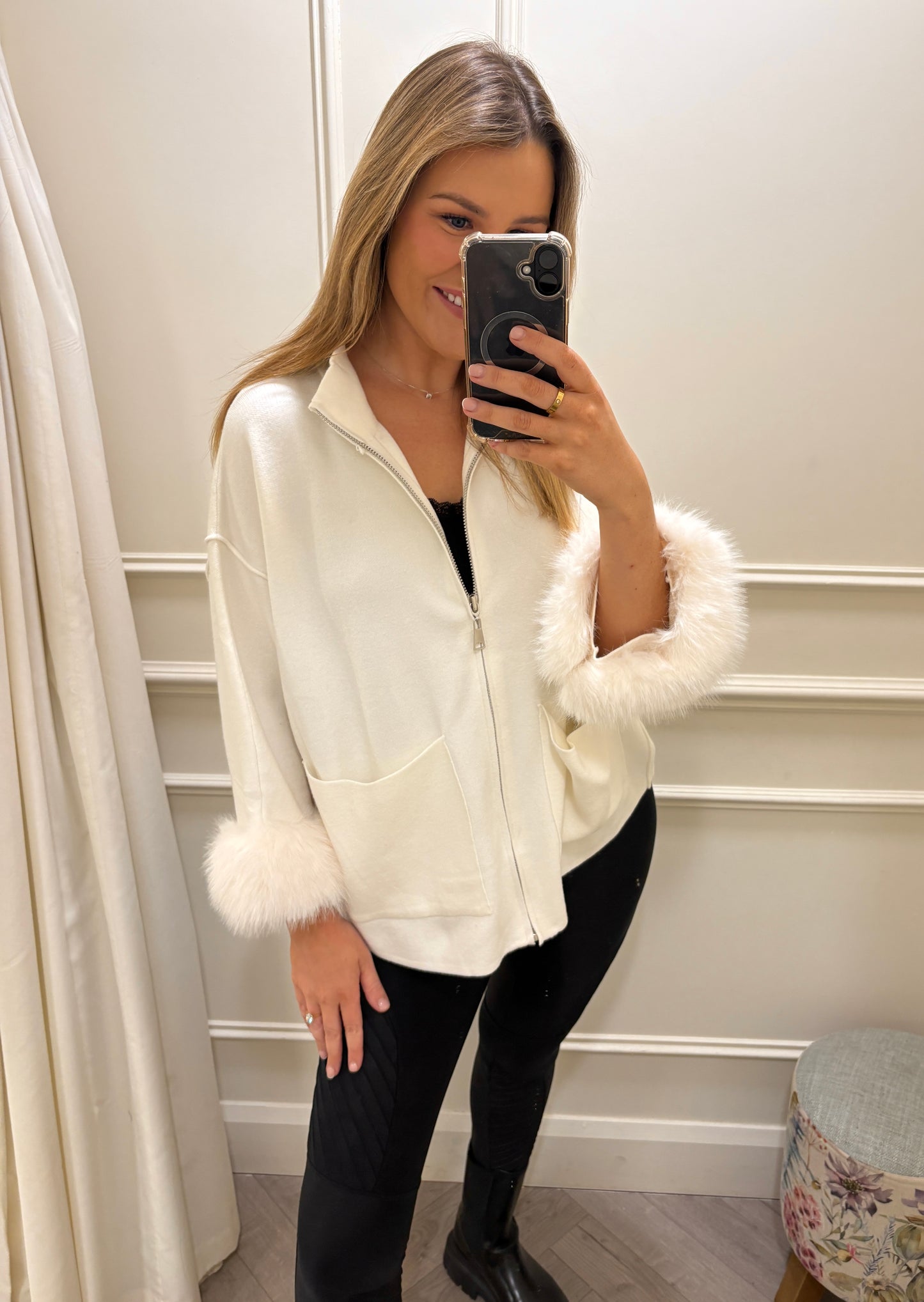 Lori Cardigan Knit White