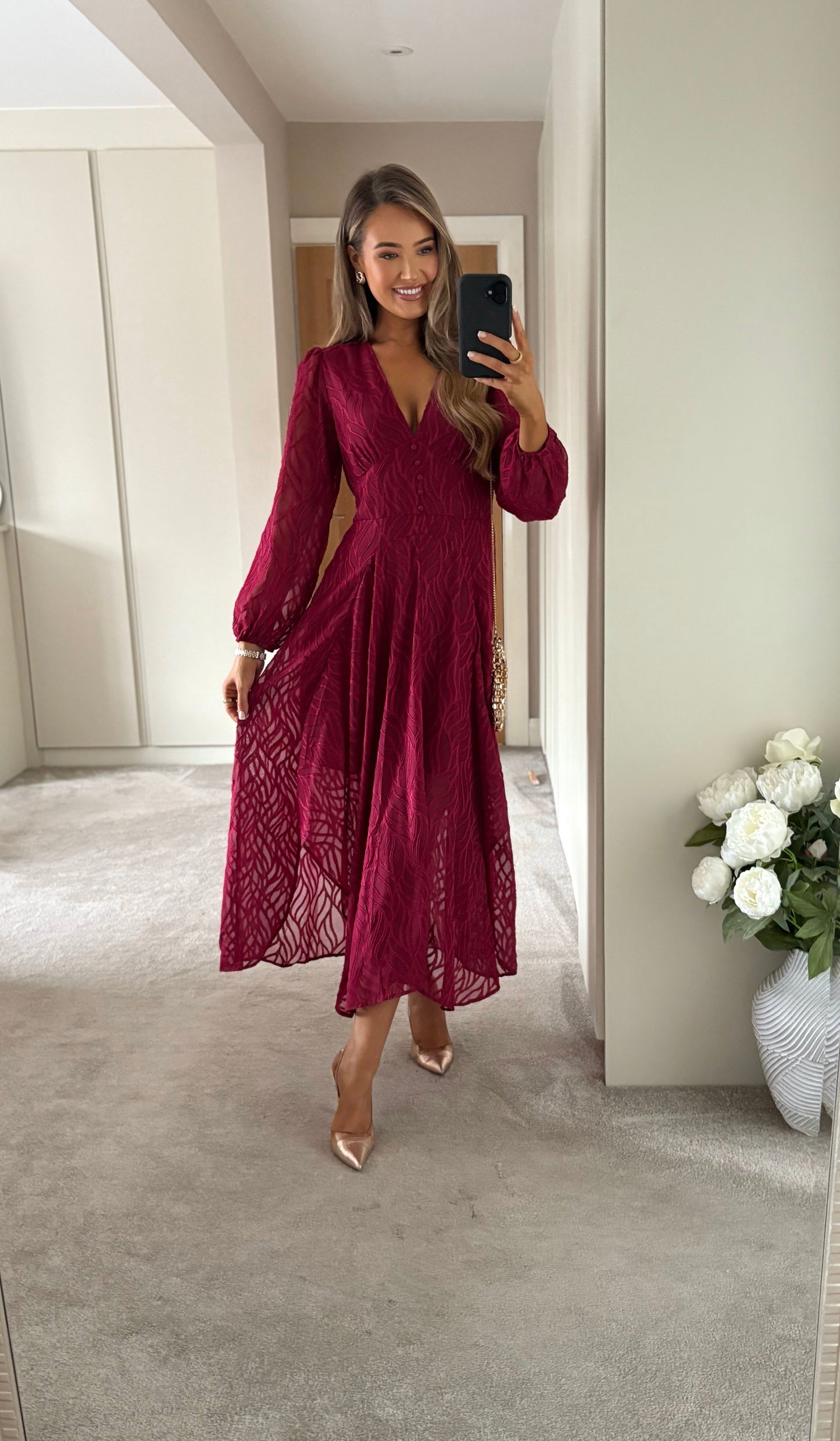 Marlowe Dress Burgundy