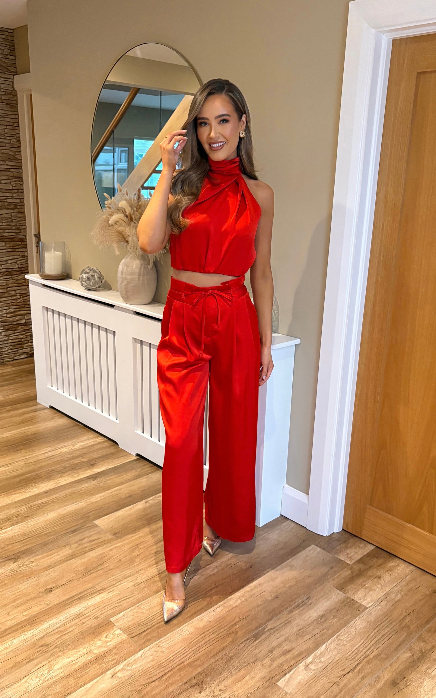 Celine Two Piece Red