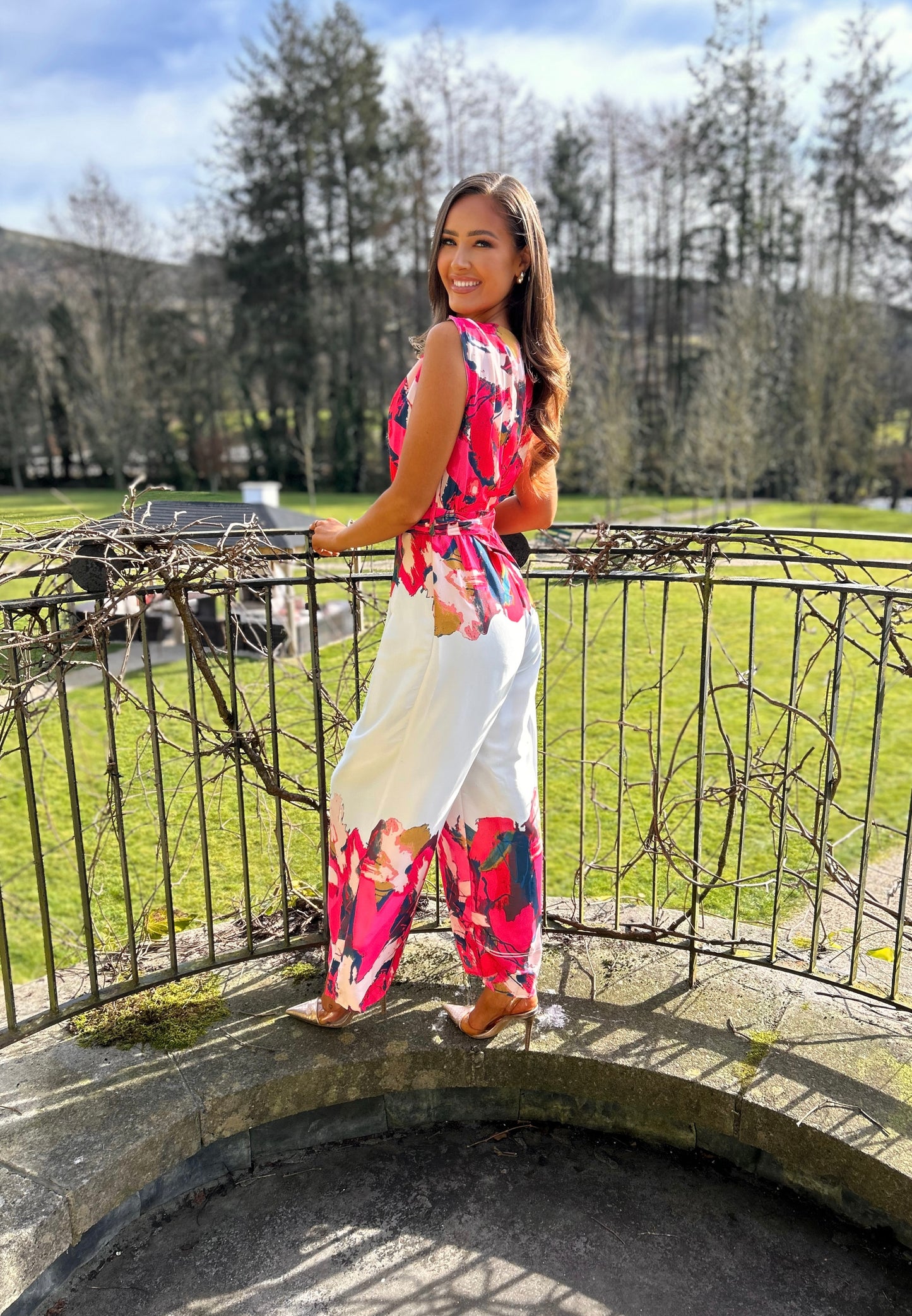 Emry Jumpsuit Pink *NO BELT*