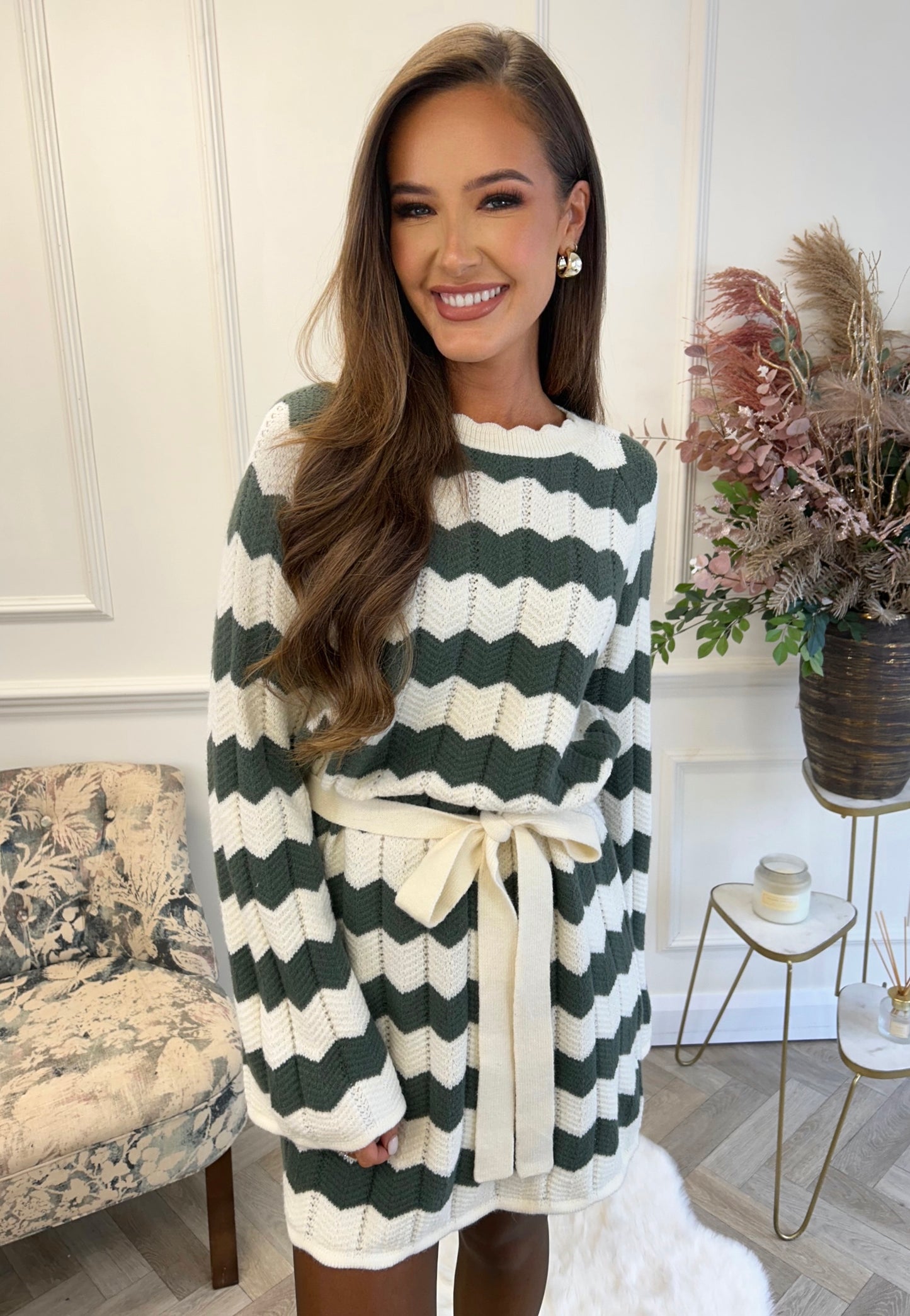 Tilly Jumper Dress Green