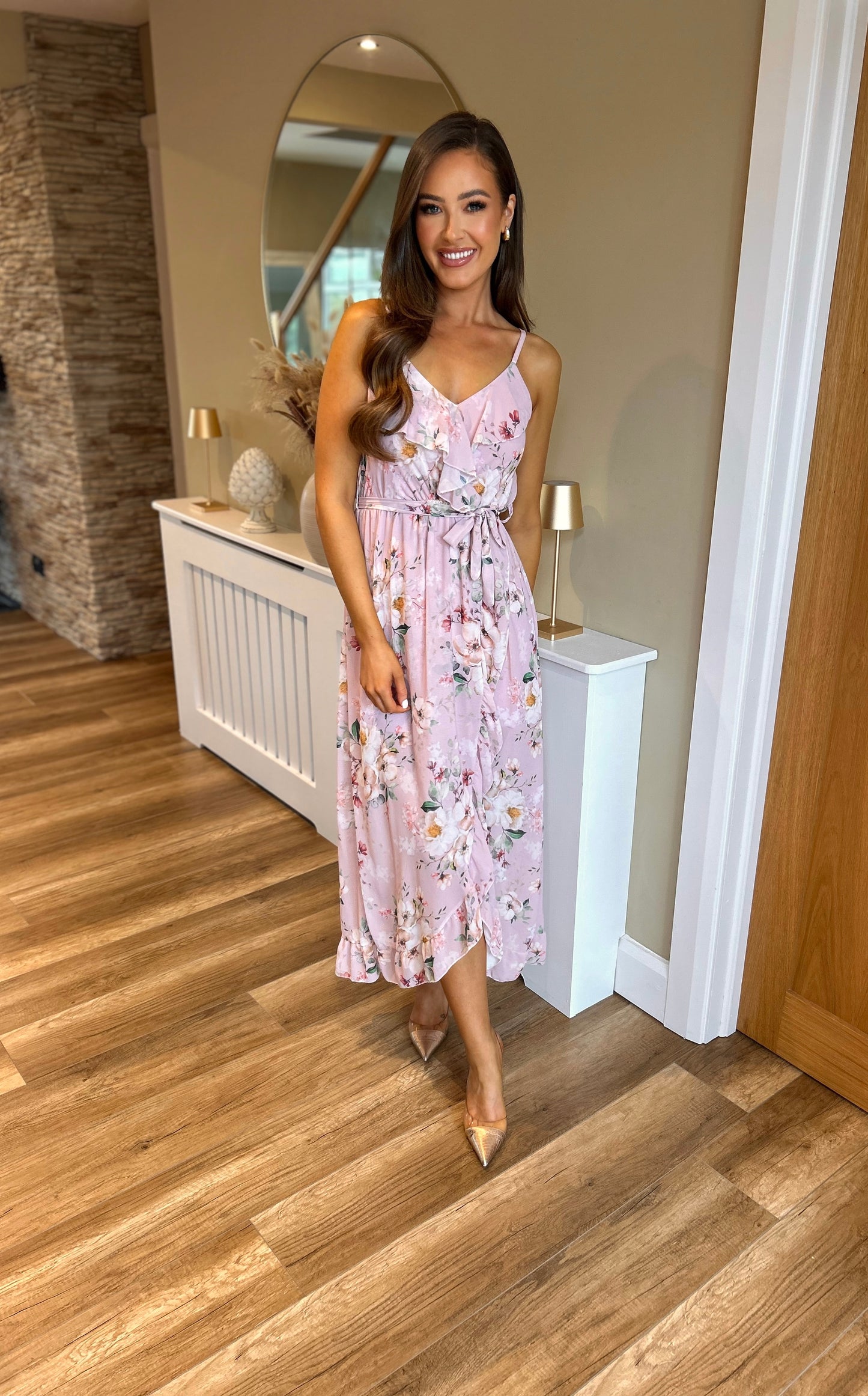 Priya Floral Dress Pink