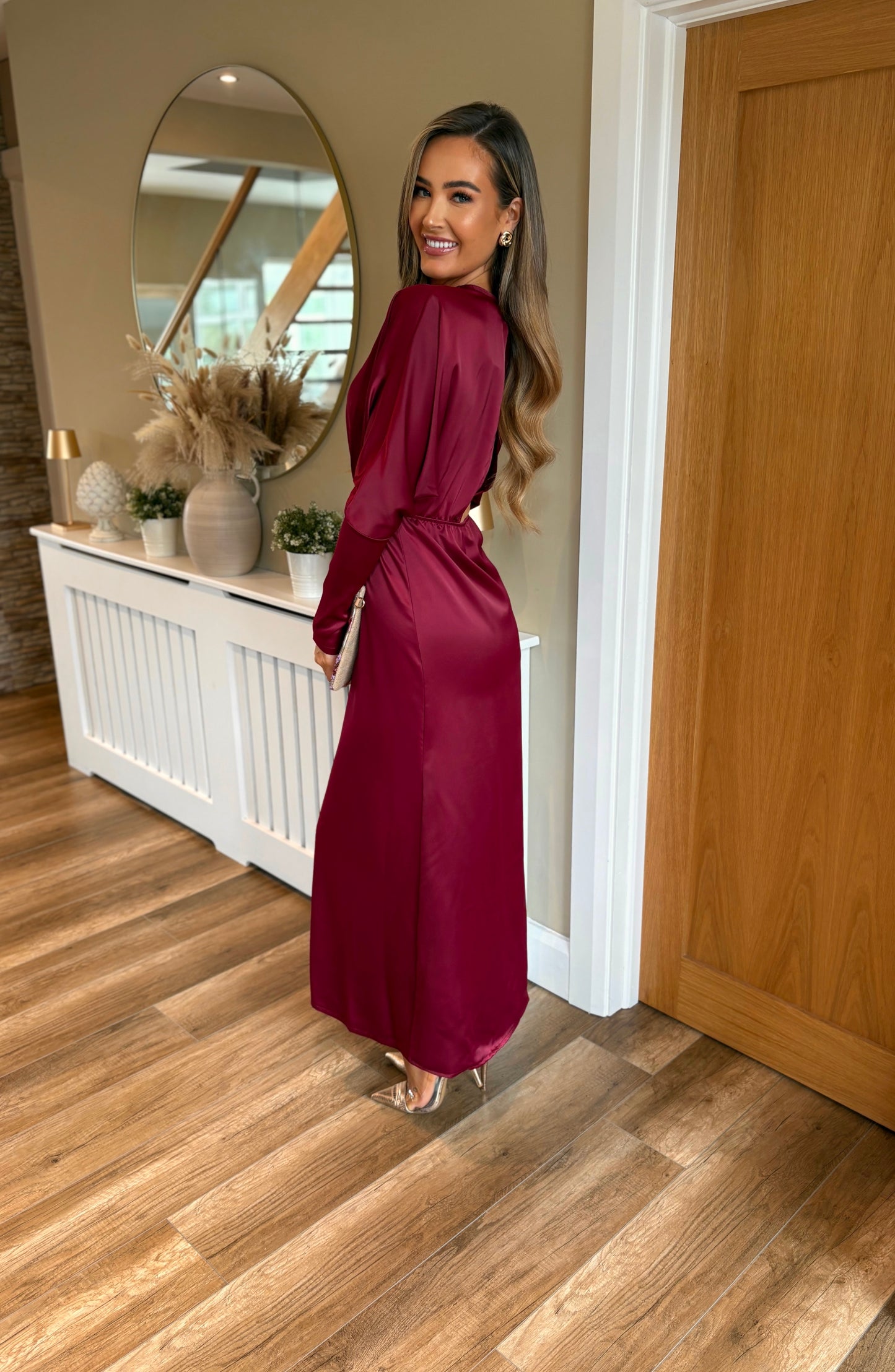 Jada Dress Burgundy
