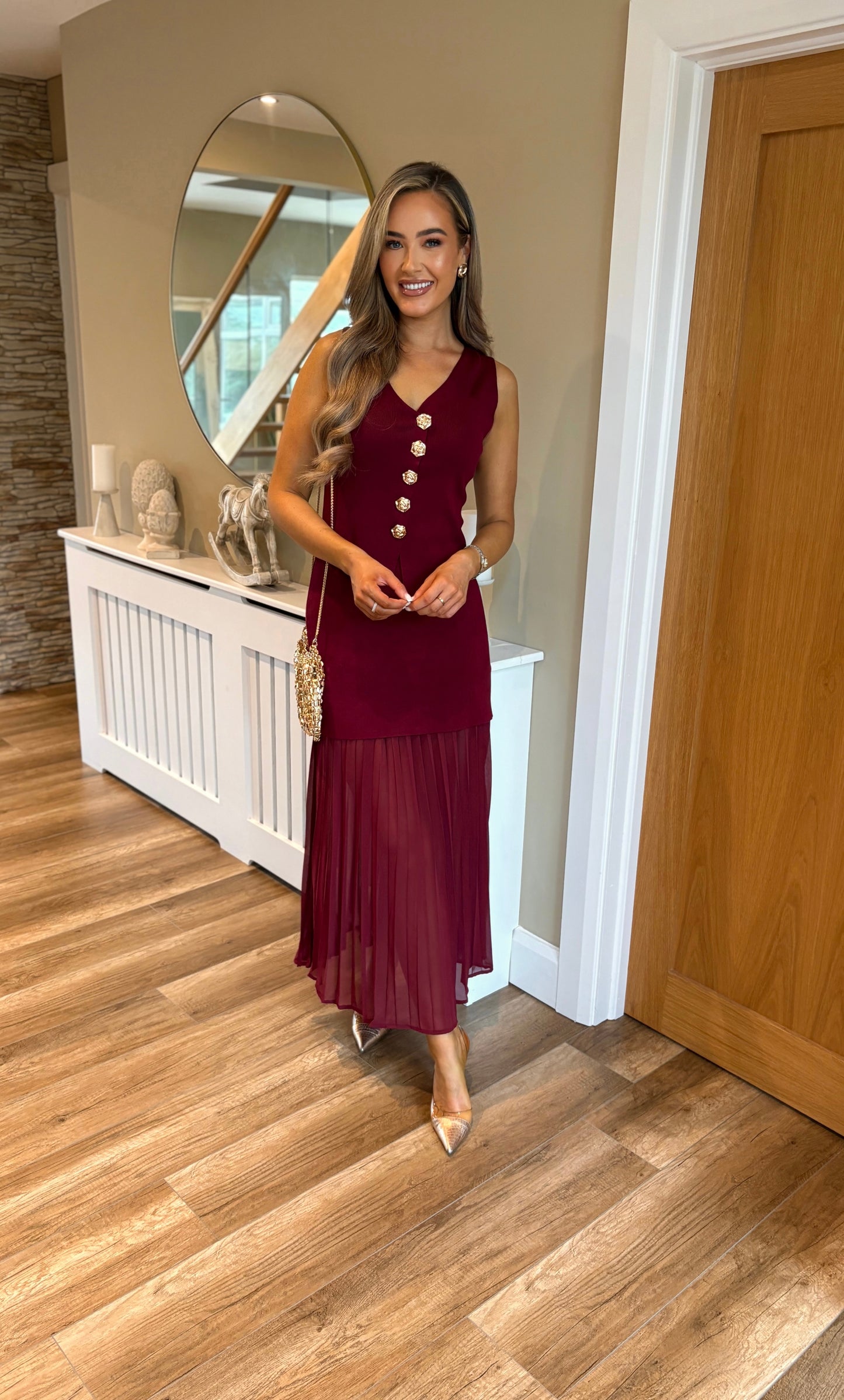 Avery Two Piece Burgundy