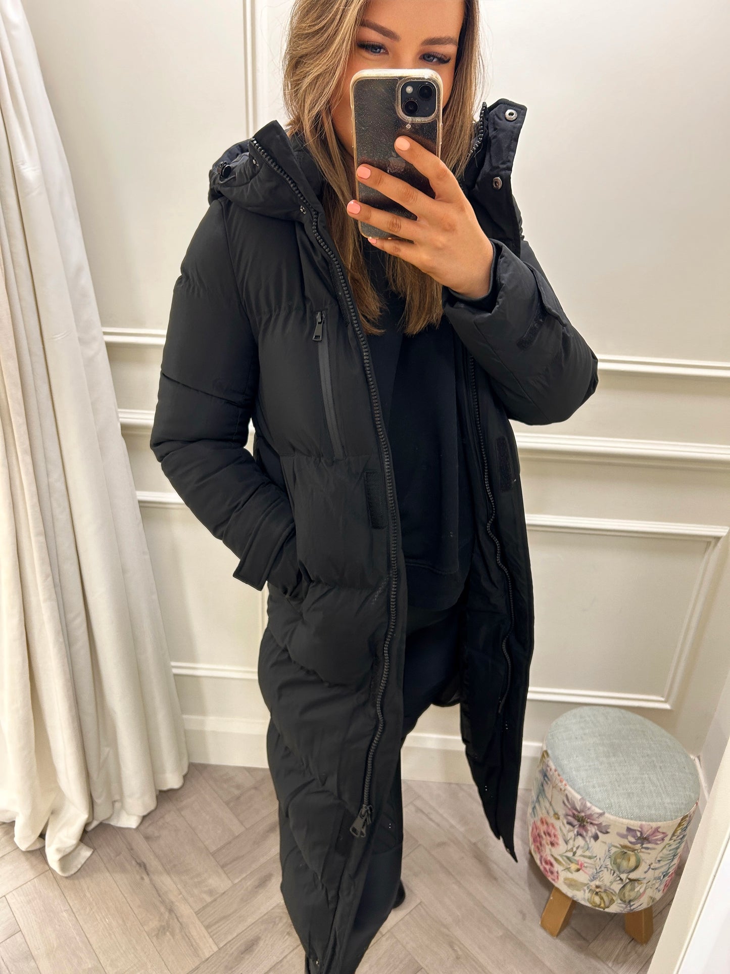 Brooke Full Length Coat Black