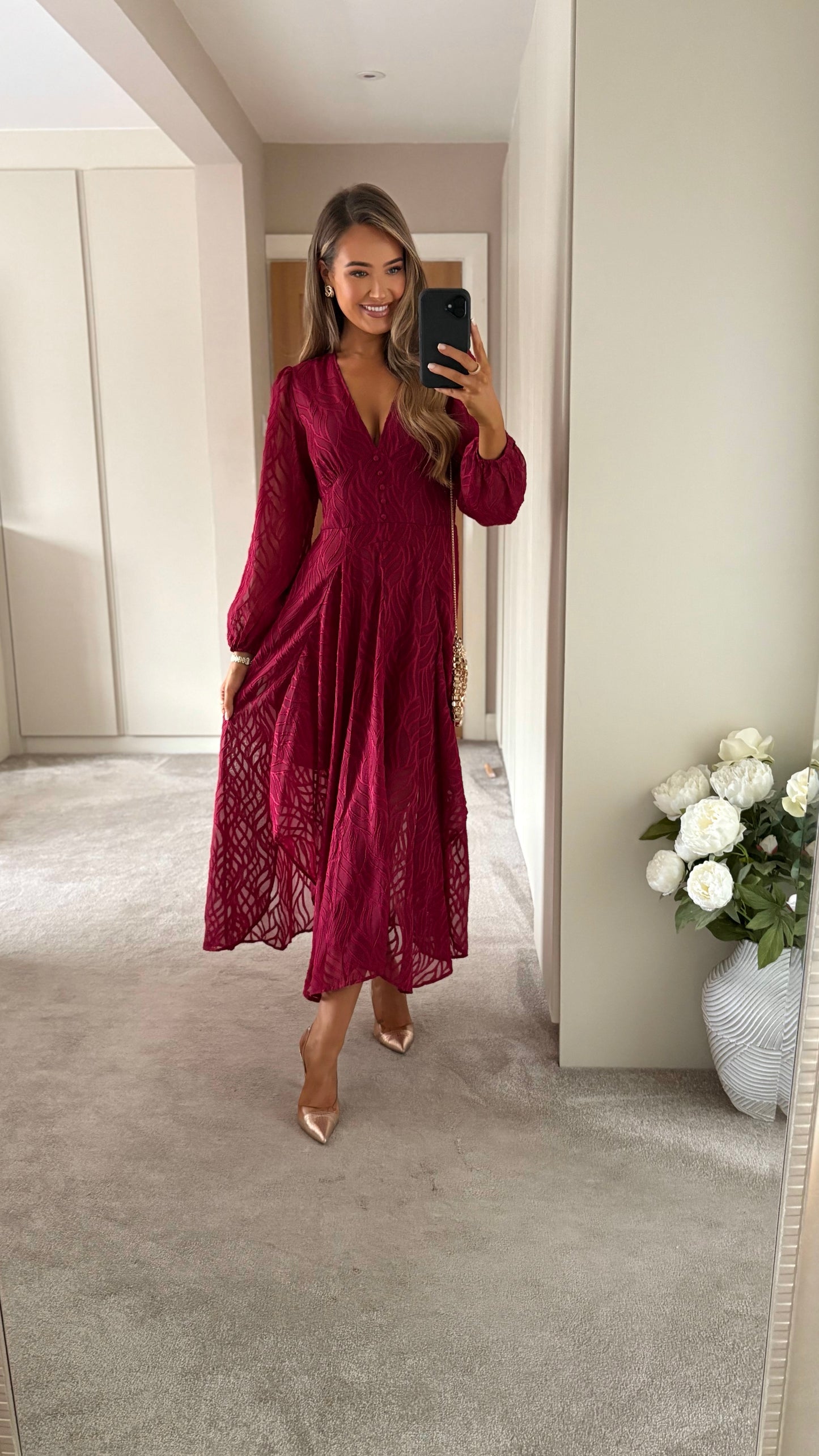 Marlowe Dress Burgundy