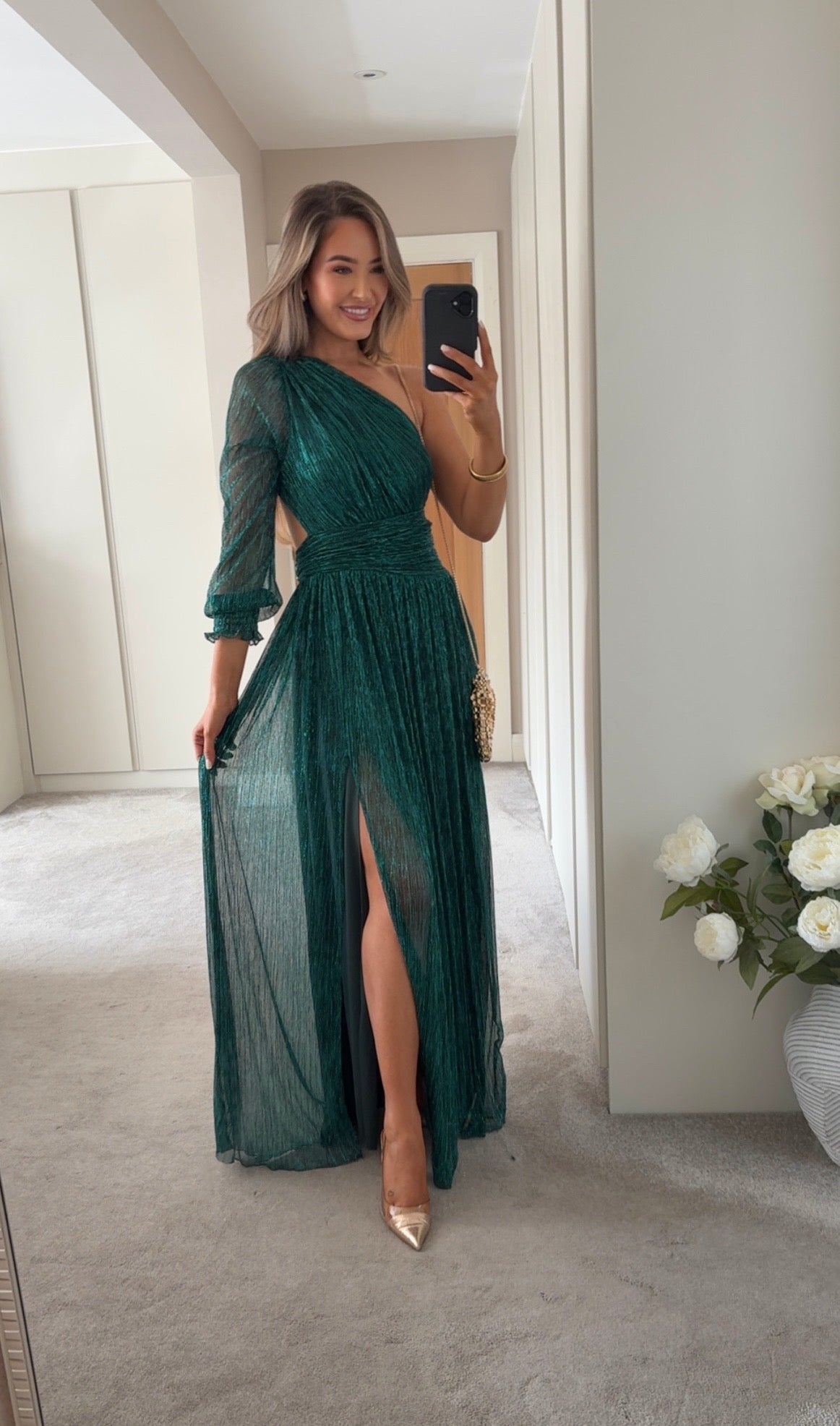 Tavira Shimmer Dress Turquoise