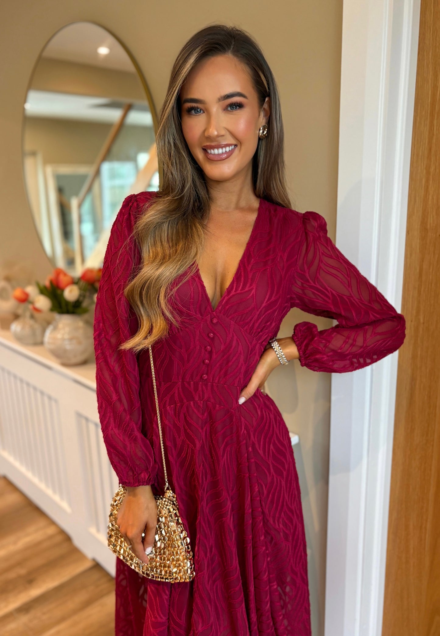 Marlowe Dress Burgundy