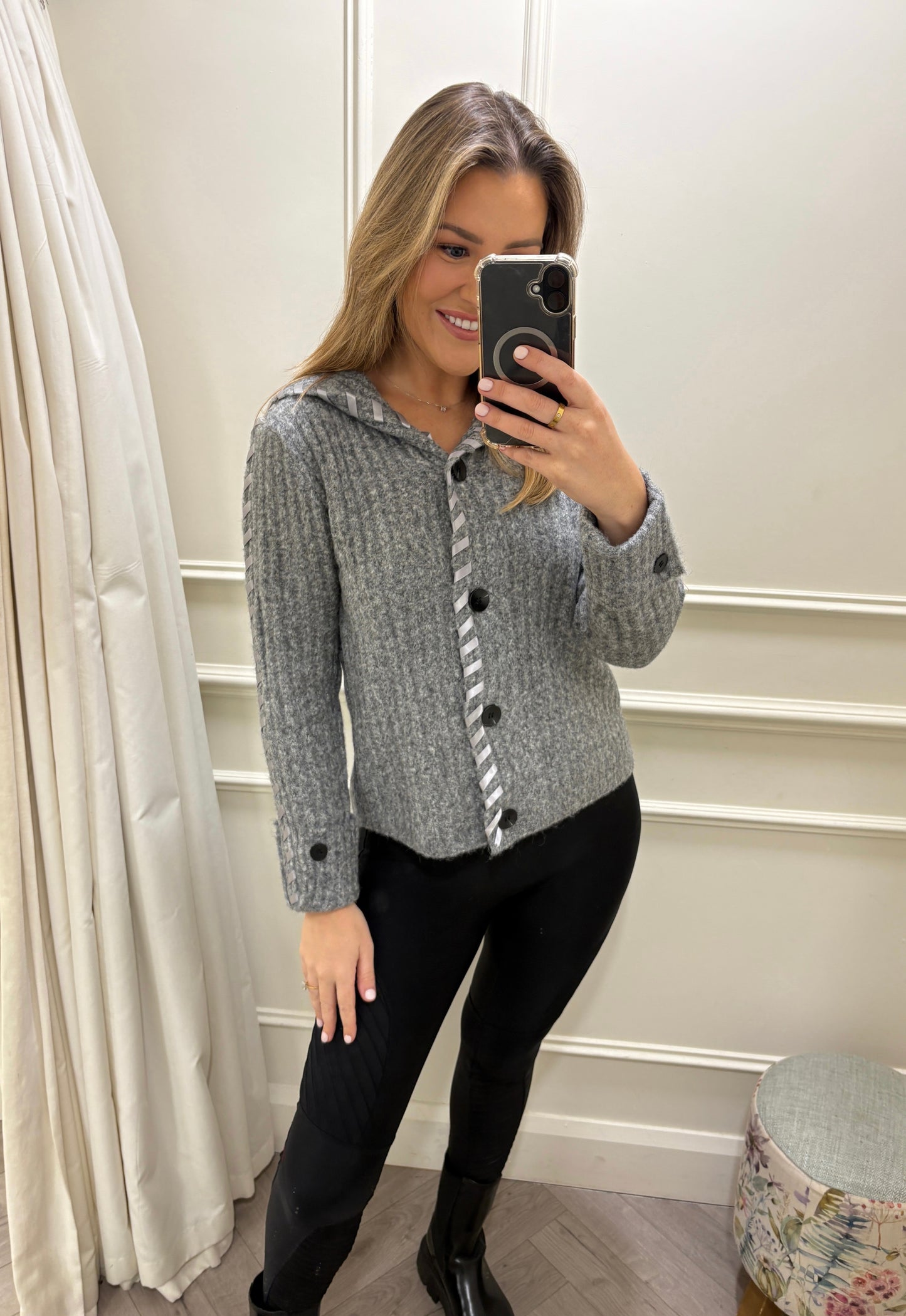 Connie Knit Dark Grey