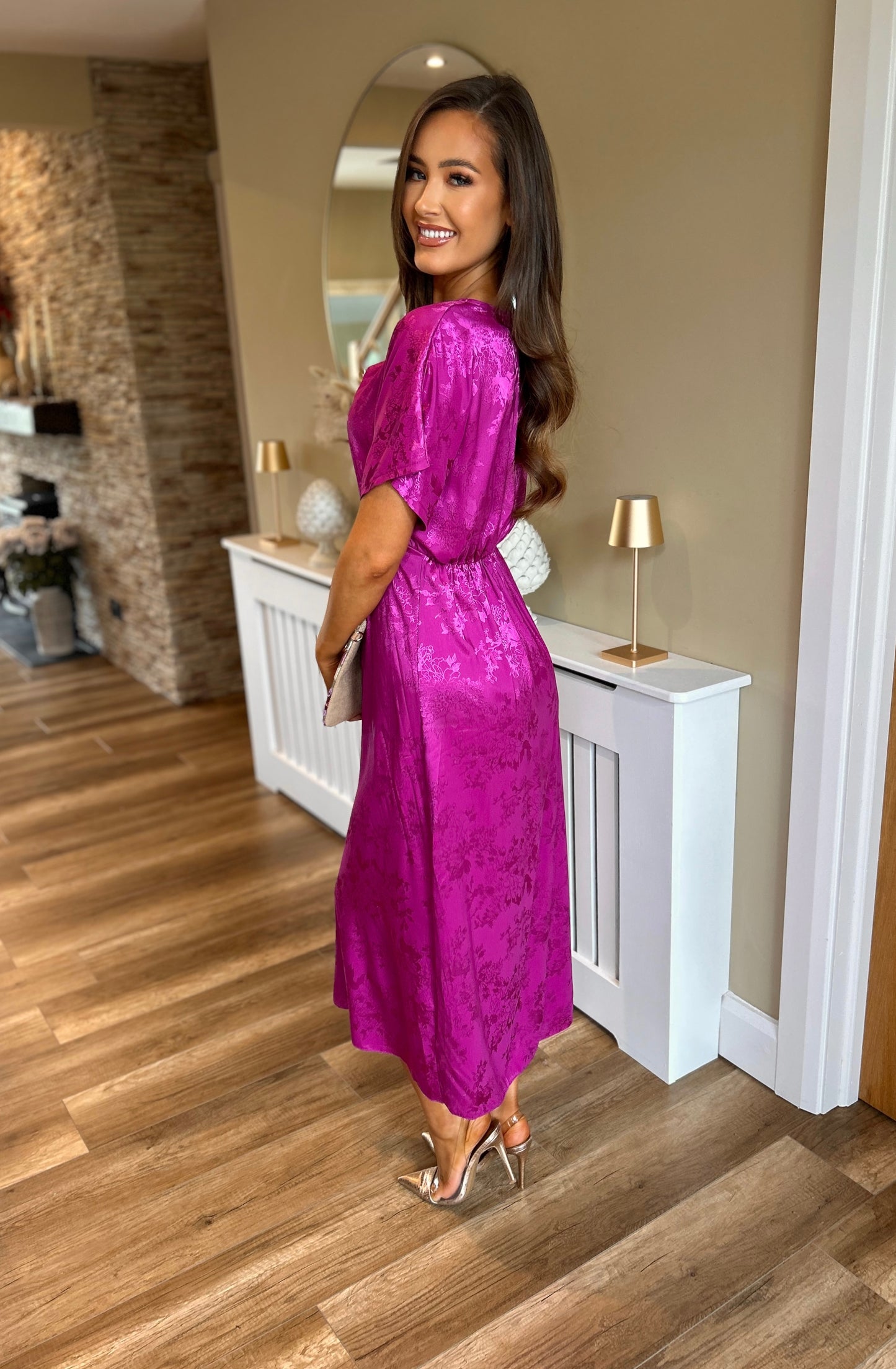 Arabella Dress Magenta