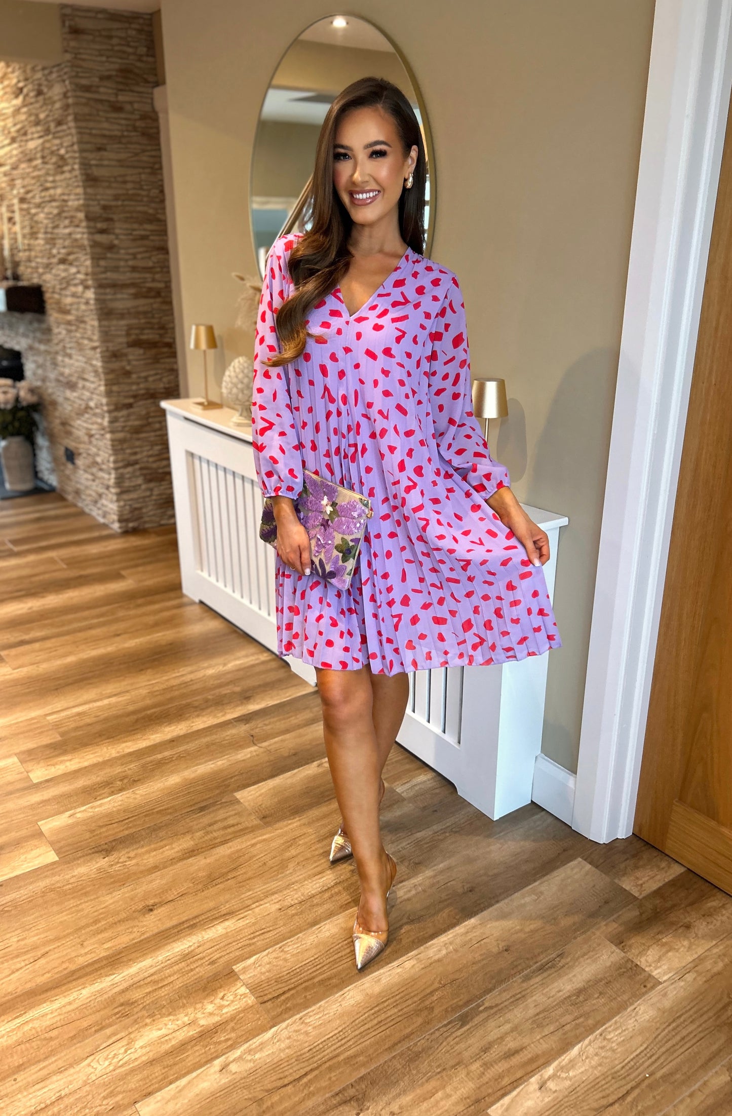 Brianna Shift Dress Lilac